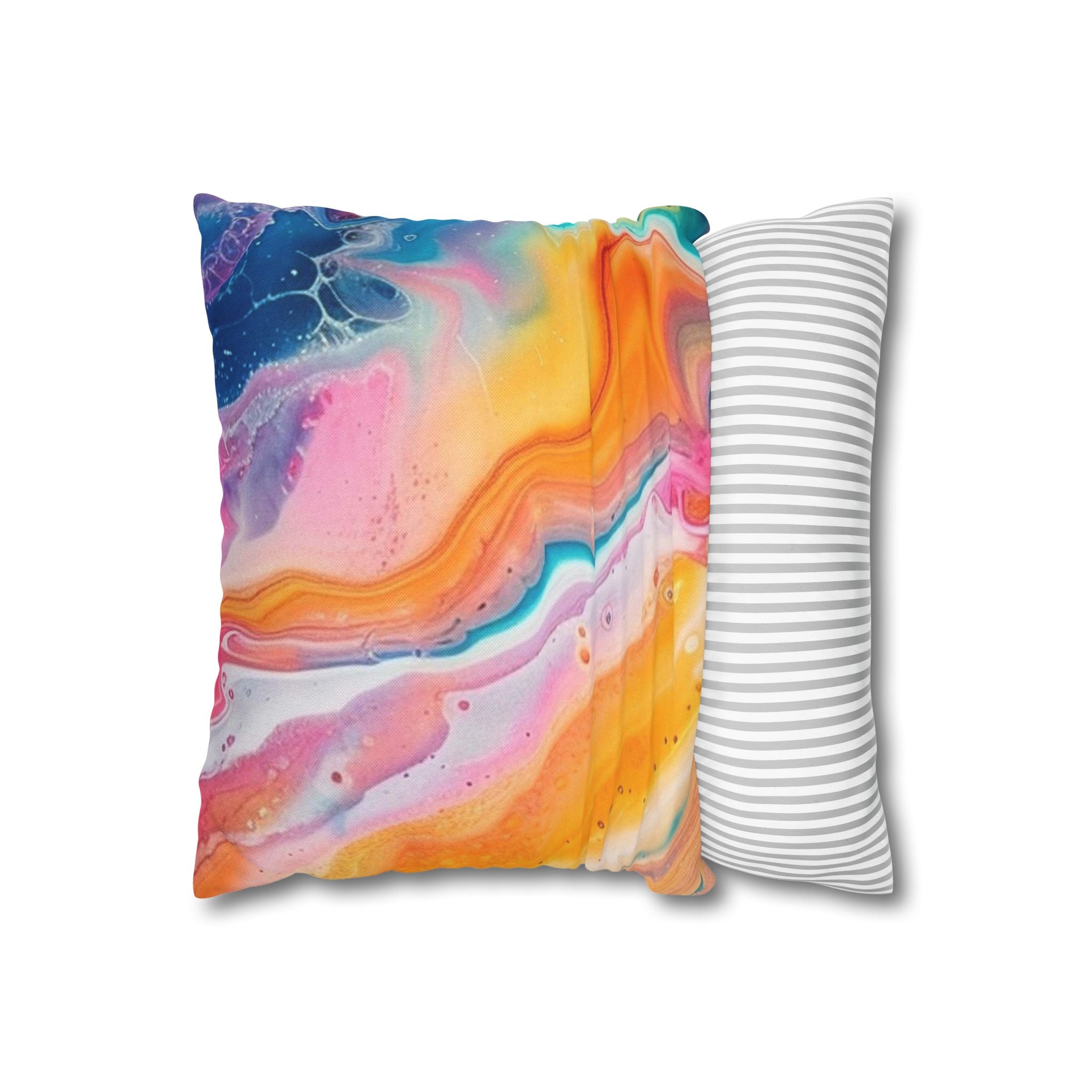 Spun Polyester Square Pillowcase, Artsulli - Art is Long, Life is Short, Home Decor, , , , , , , 