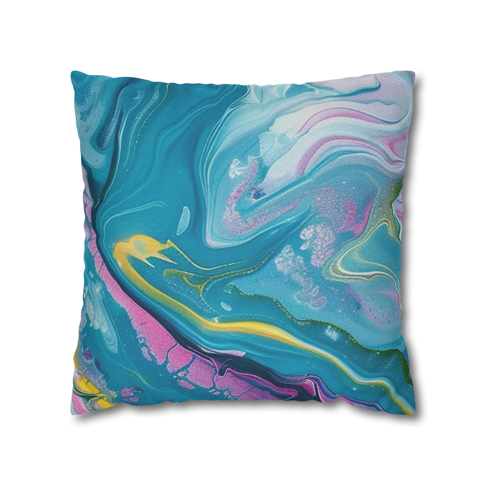 Spun Polyester Square Pillowcase, Artsulli - Art is Long, Life is Short, Home Decor, Size, 18" × 18", , , , , 32600669804672305304