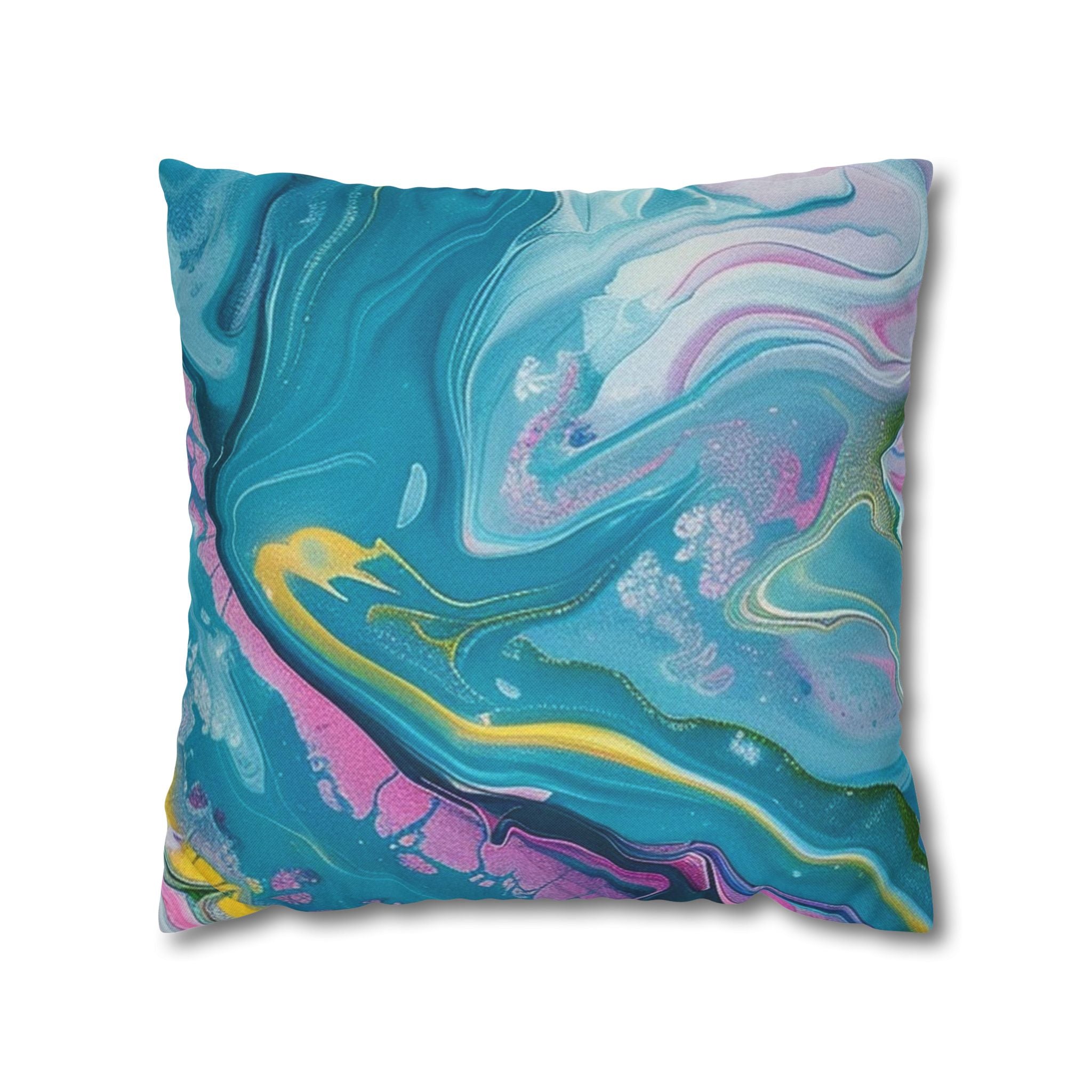 Spun Polyester Square Pillowcase, Artsulli - Art is Long, Life is Short, Home Decor, Size, 18" × 18", , , , , 32600669804672305304