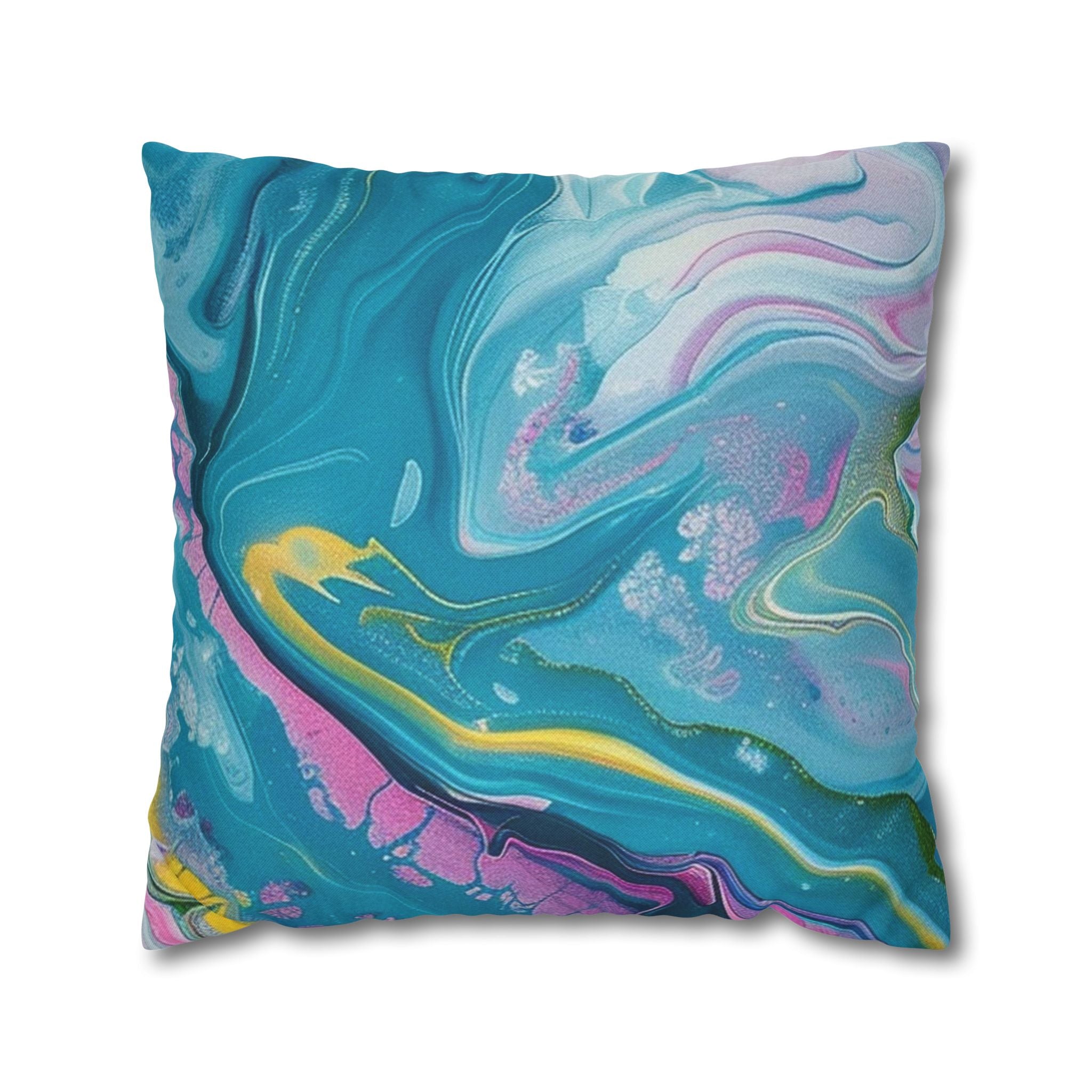 Spun Polyester Square Pillowcase, Artsulli - Art is Long, Life is Short, Home Decor, Size, 20" × 20", , , , , 11694096297674675489