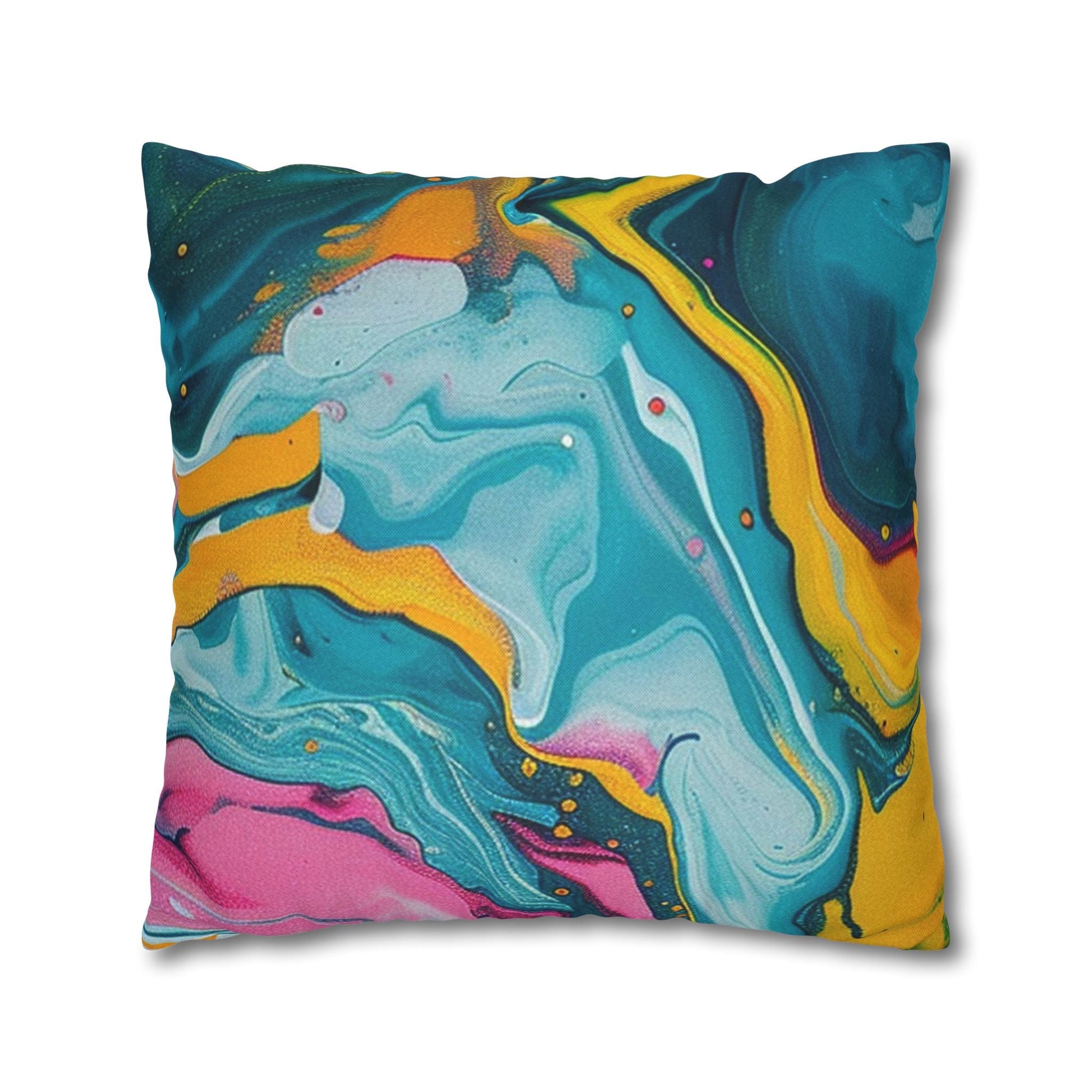 Spun Polyester Square Pillowcase, Artsulli - Art is Long, Life is Short, Home Decor, , , , , , , 