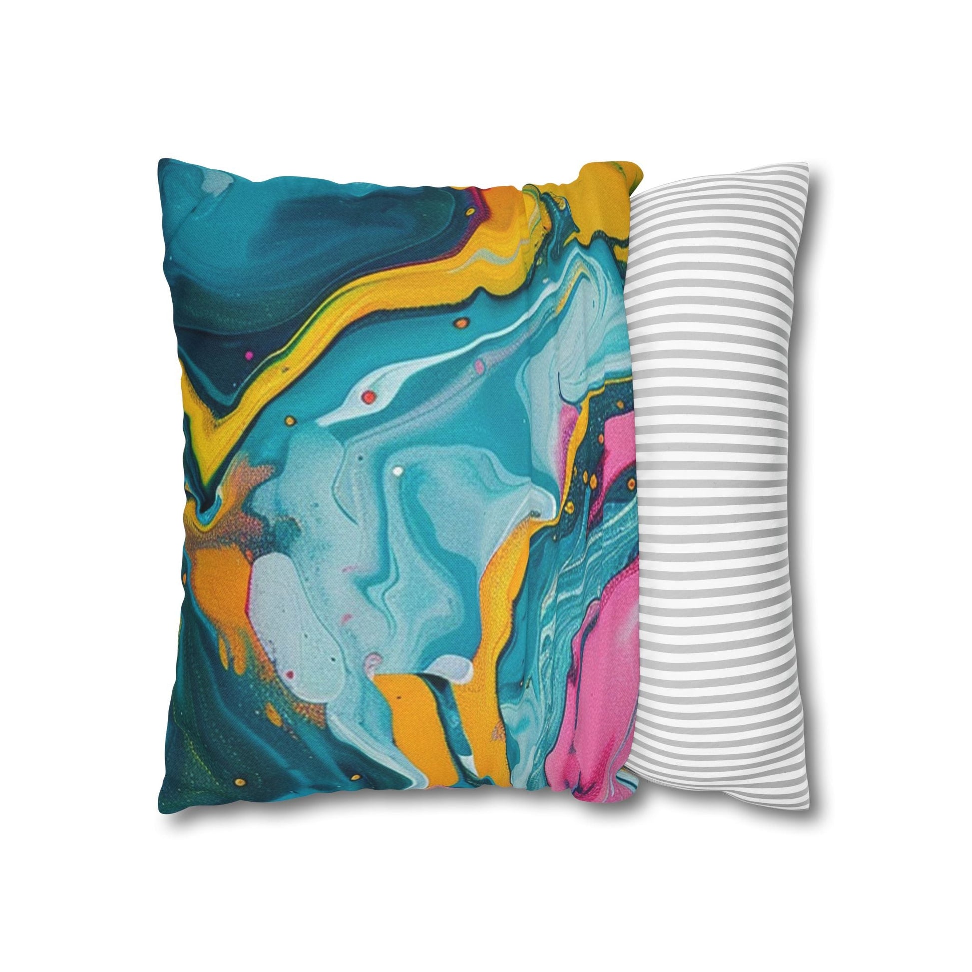 Spun Polyester Square Pillowcase, Artsulli - Art is Long, Life is Short, Home Decor, , , , , , , 