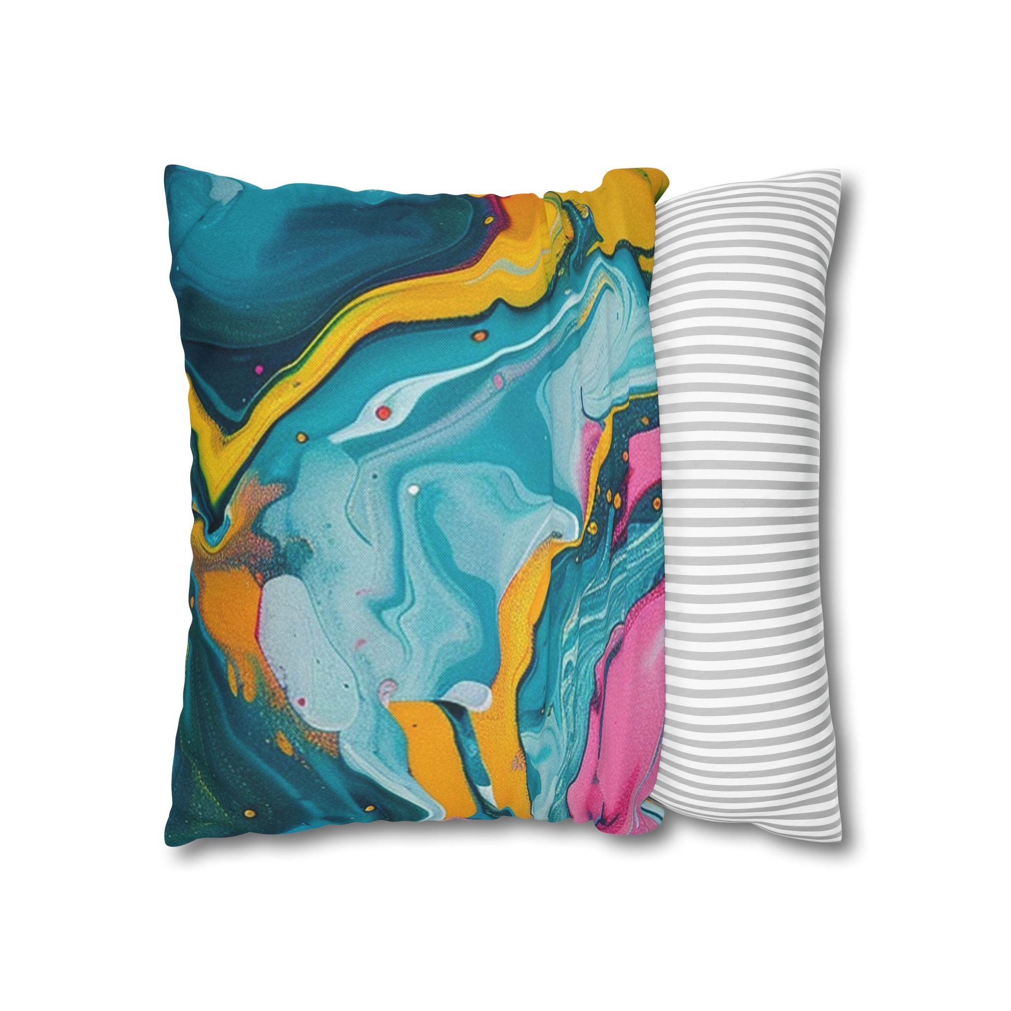Spun Polyester Square Pillowcase, Artsulli - Art is Long, Life is Short, Home Decor, , , , , , , 