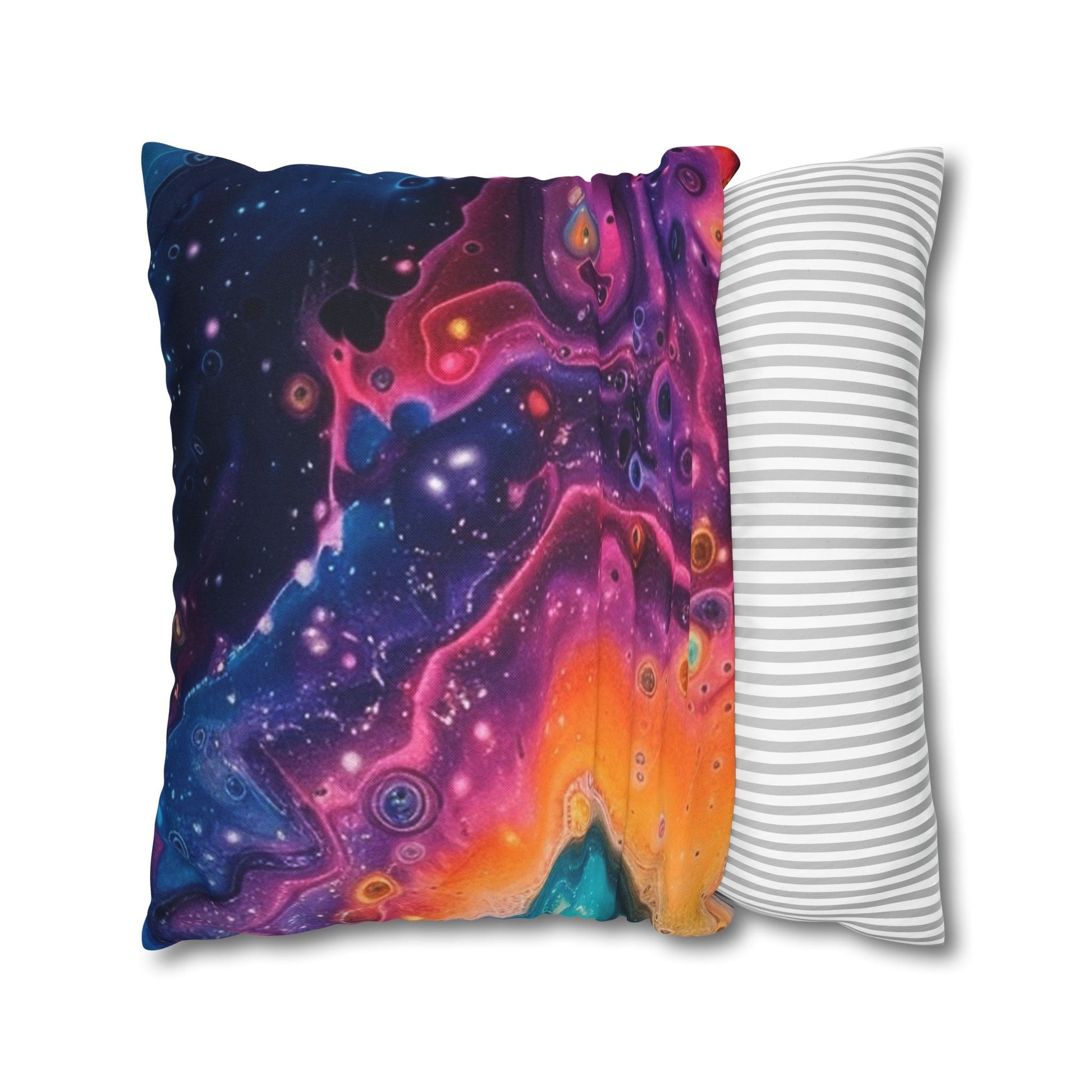 Spun Polyester Square Pillowcase, Artsulli - Art is Long, Life is Short, Home Decor, , , , , , , 