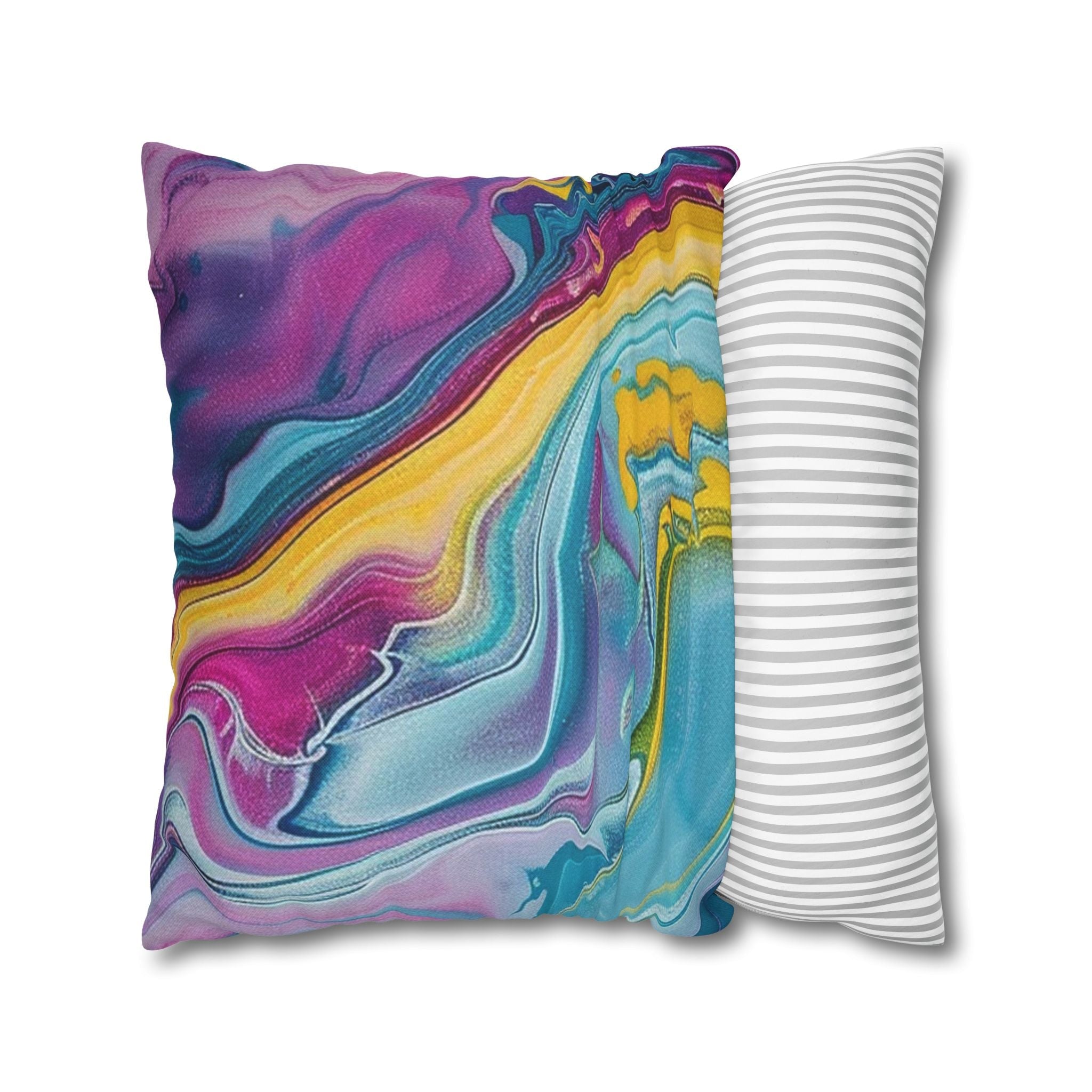 Spun Polyester Square Pillowcase, Artsulli - Art is Long, Life is Short, Home Decor, , , , , , , 