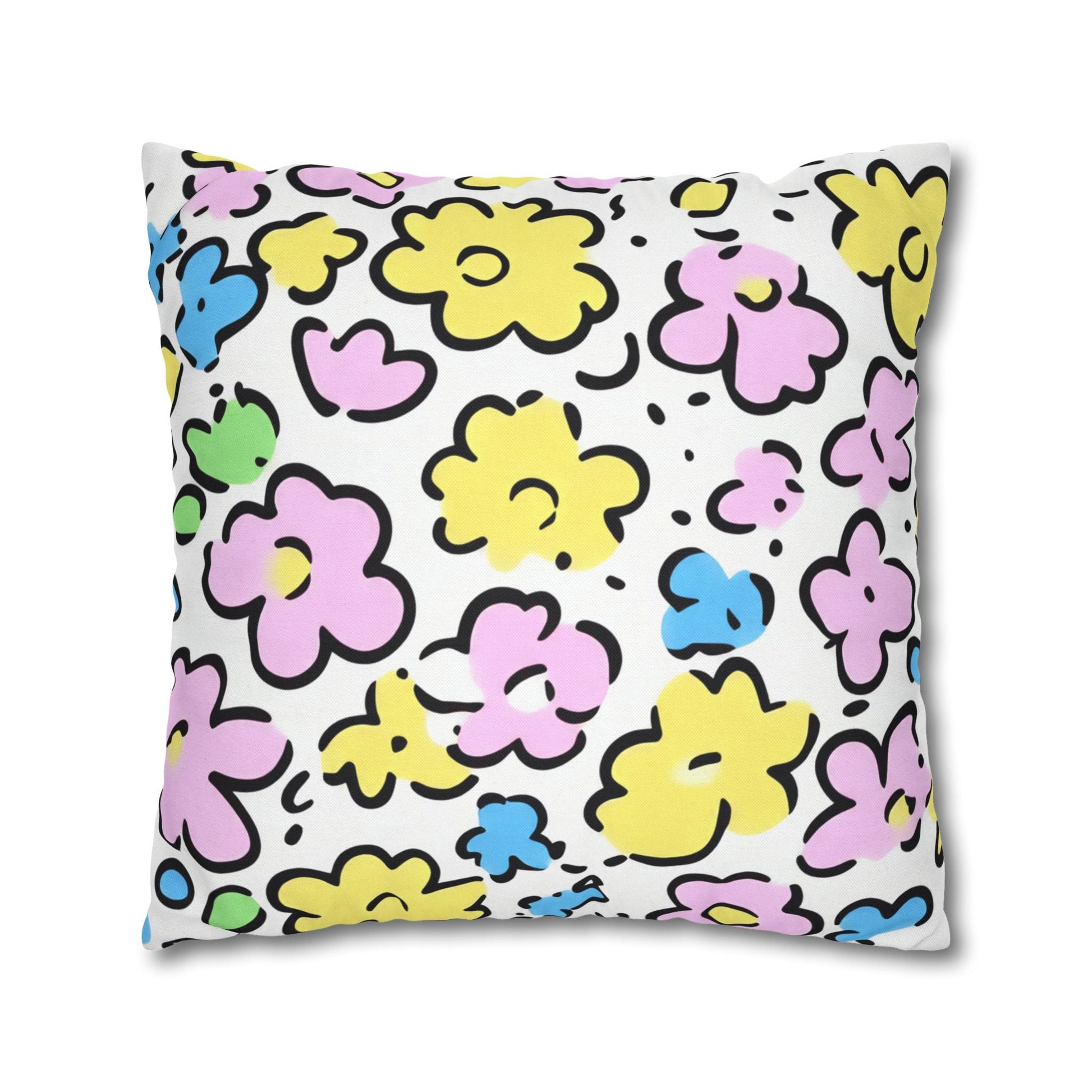 Spun Polyester Square Pillowcase, Artsulli - Art is Long, Life is Short, Home Decor, , , , , , , 