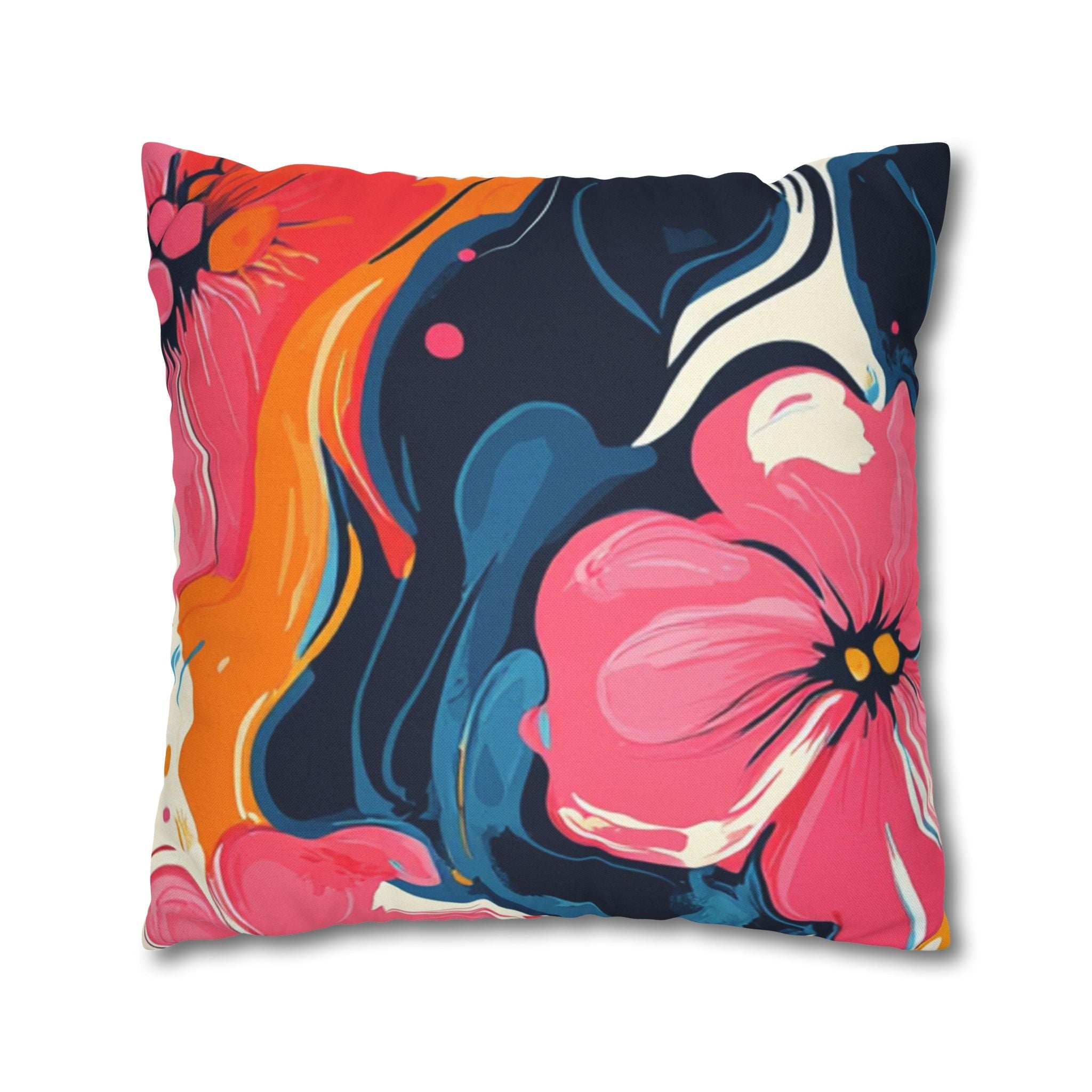 Spun Polyester Square Pillowcase, Artsulli - Art is Long, Life is Short, Home Decor, , , , , , , 