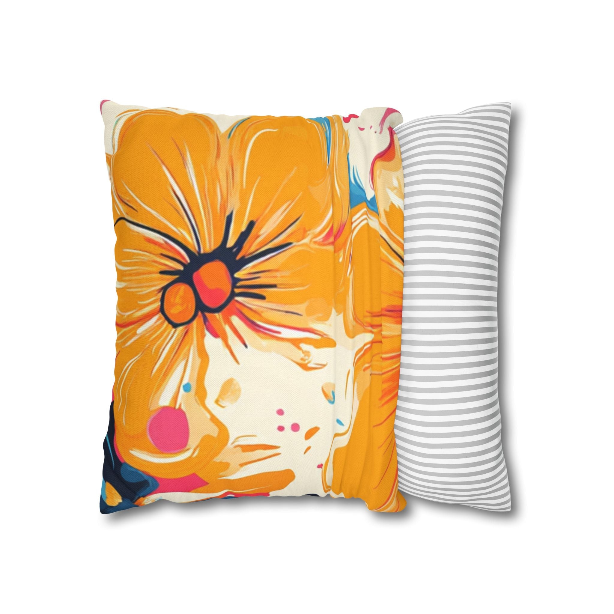 Spun Polyester Square Pillowcase, Artsulli - Art is Long, Life is Short, Home Decor, , , , , , , 