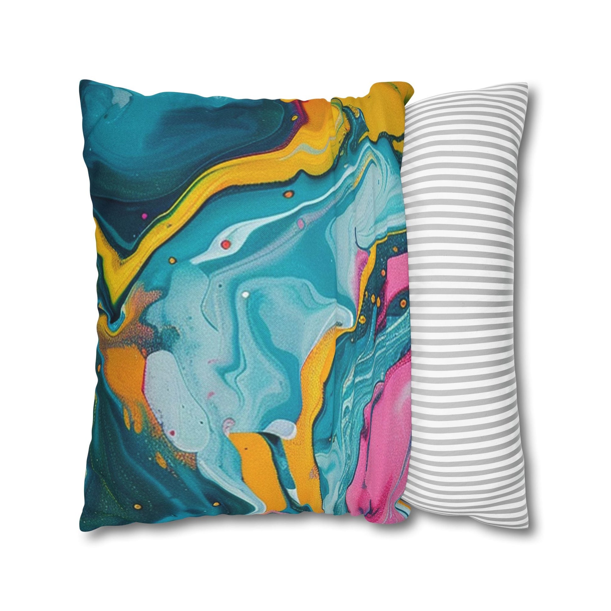 Spun Polyester Square Pillowcase, Artsulli - Art is Long, Life is Short, Home Decor, , , , , , , 