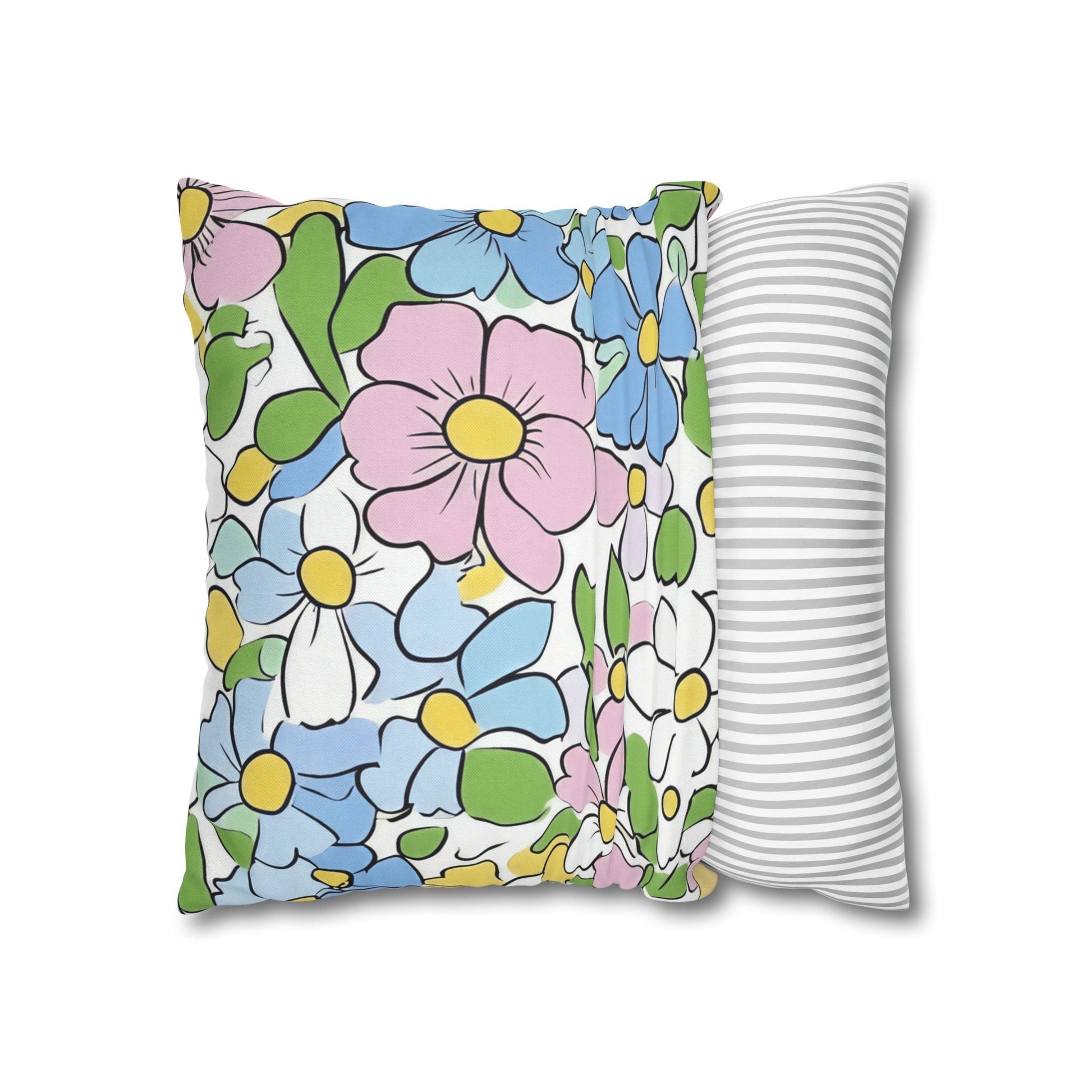 Spun Polyester Square Pillowcase, Artsulli - Art is Long, Life is Short, Home Decor, , , , , , , 