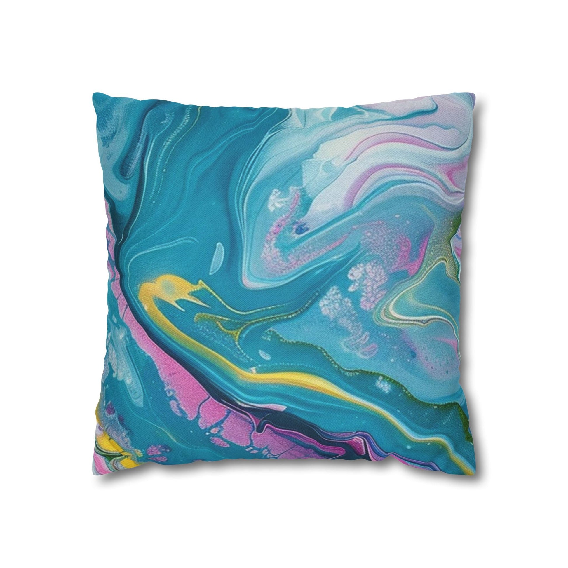 Spun Polyester Square Pillowcase, Artsulli - Art is Long, Life is Short, Home Decor, Size, 16" × 16", , , , , 25352892393069584386