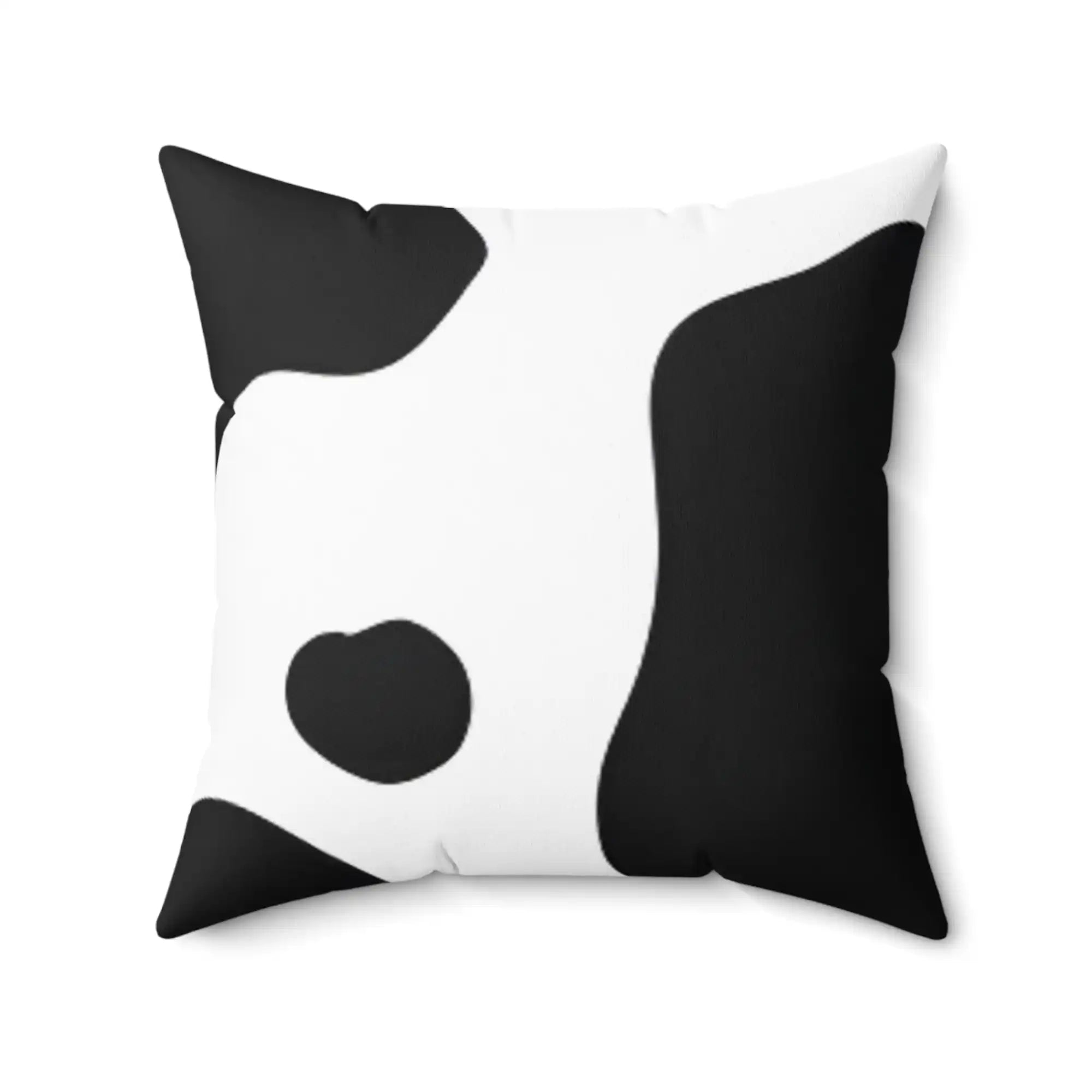 Cow Print Focus Spun Polyester Square Pillow, Artsulli - Art is Long, Life is Short, Home Decor, , , , , , , 