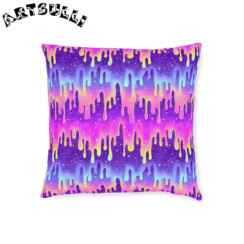 JAKKOUTTHEBXX Purple and Pink Tie-Dye Throw Pillow 2025