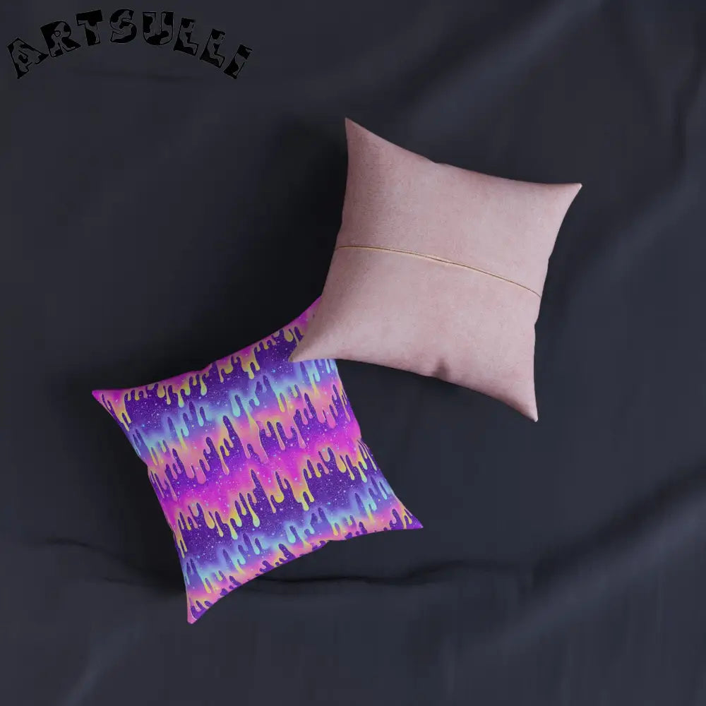 JAKKOUTTHEBXX Purple and Pink Tie-Dye Throw Pillow 2025