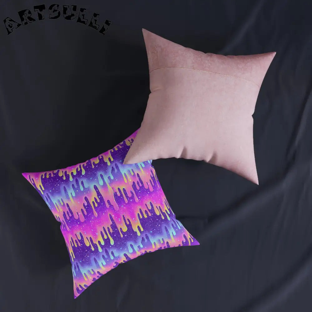 JAKKOUTTHEBXX Purple and Pink Tie-Dye Throw Pillow 2025
