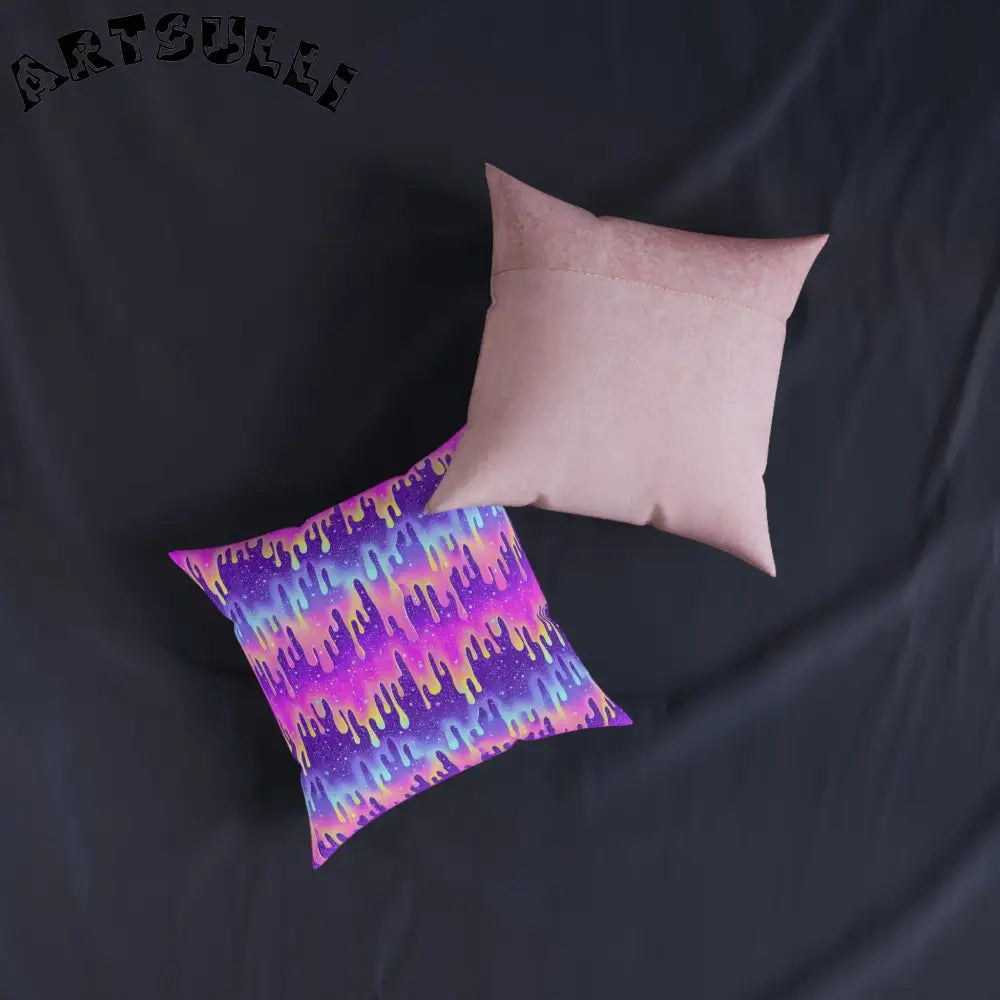 JAKKOUTTHEBXX Purple and Pink Tie-Dye Throw Pillow 2025