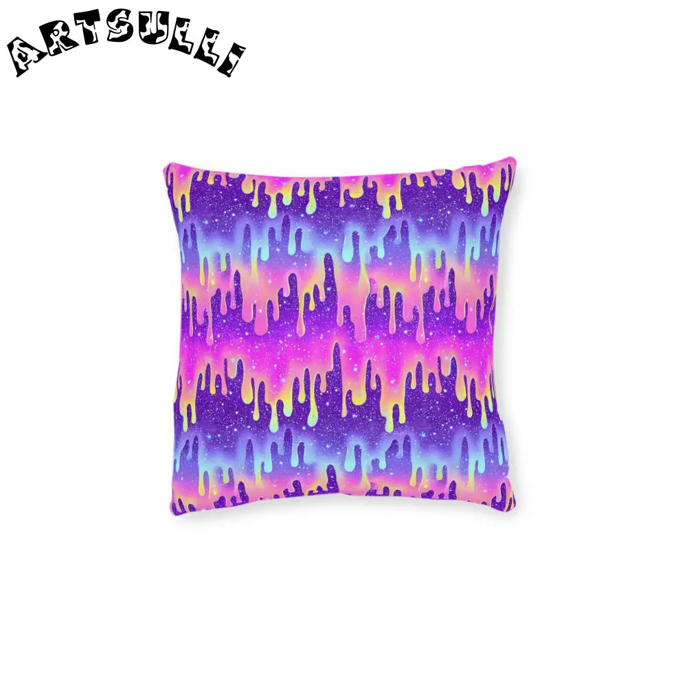 JAKKOUTTHEBXX Purple and Pink Tie-Dye Throw Pillow 2025
