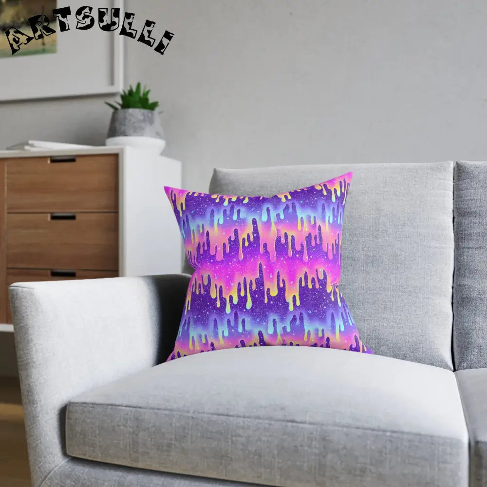 JAKKOUTTHEBXX Purple and Pink Tie-Dye Throw Pillow 2025
