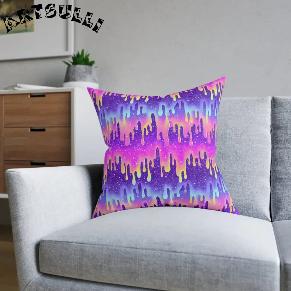 JAKKOUTTHEBXX Purple and Pink Tie-Dye Throw Pillow 2025