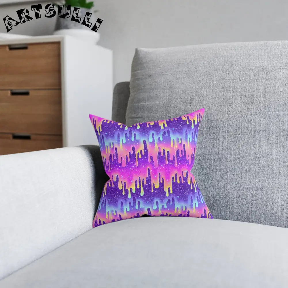 JAKKOUTTHEBXX Purple and Pink Tie-Dye Throw Pillow 2025