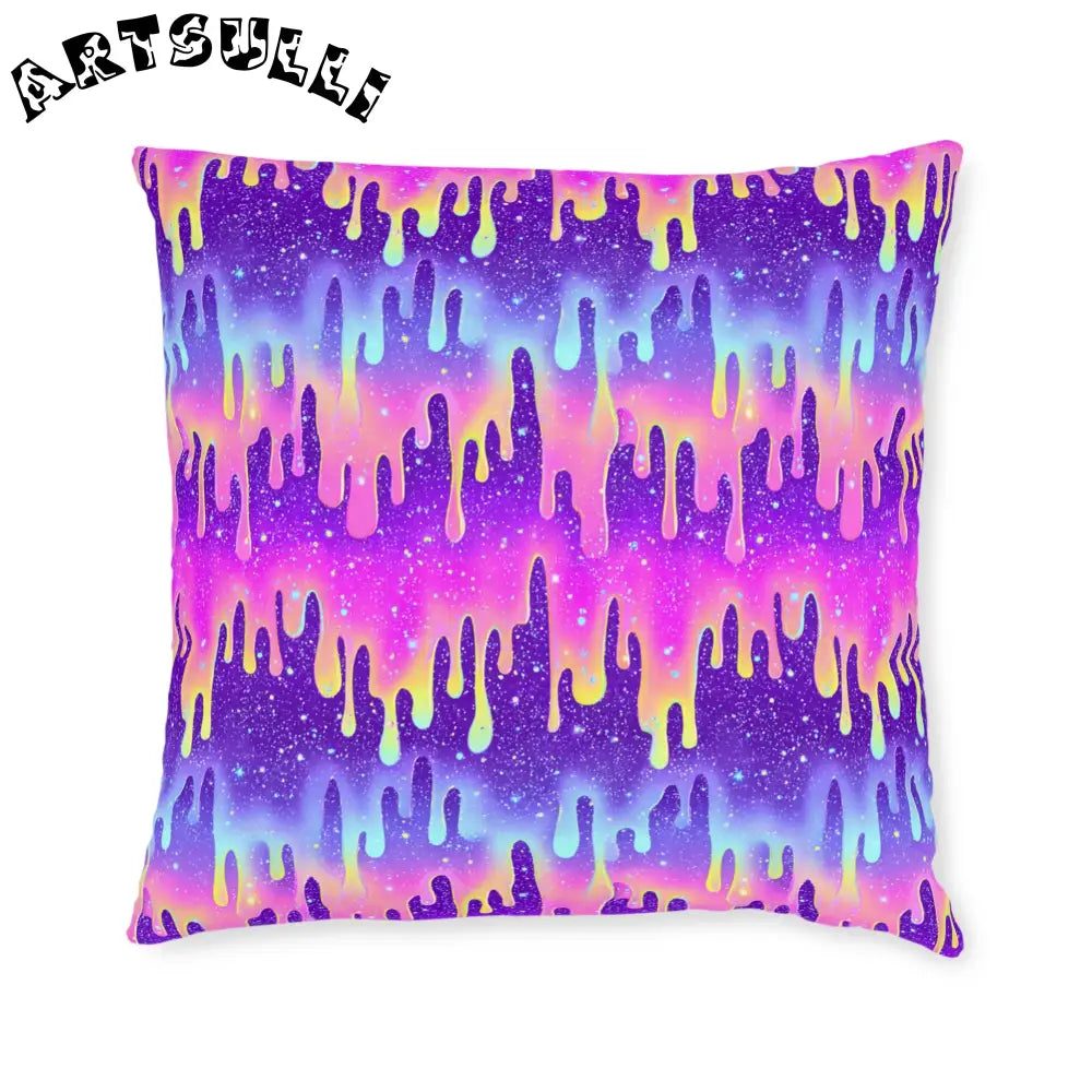 JAKKOUTTHEBXX Purple and Pink Tie-Dye Throw Pillow 2025