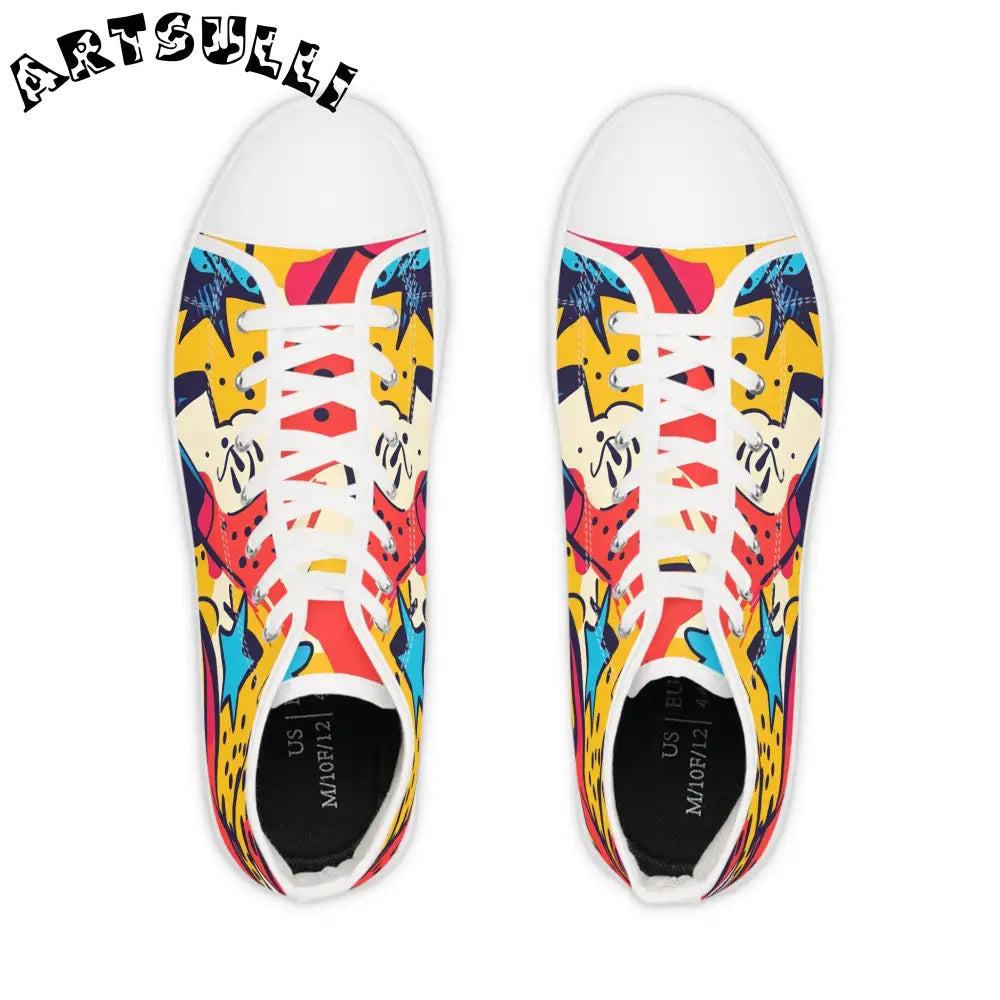 Star Mouse High Tops in Breathable Polyester Canvas, Artsulli - Art is Long, Life is Short, Shoes, , , , , , , 