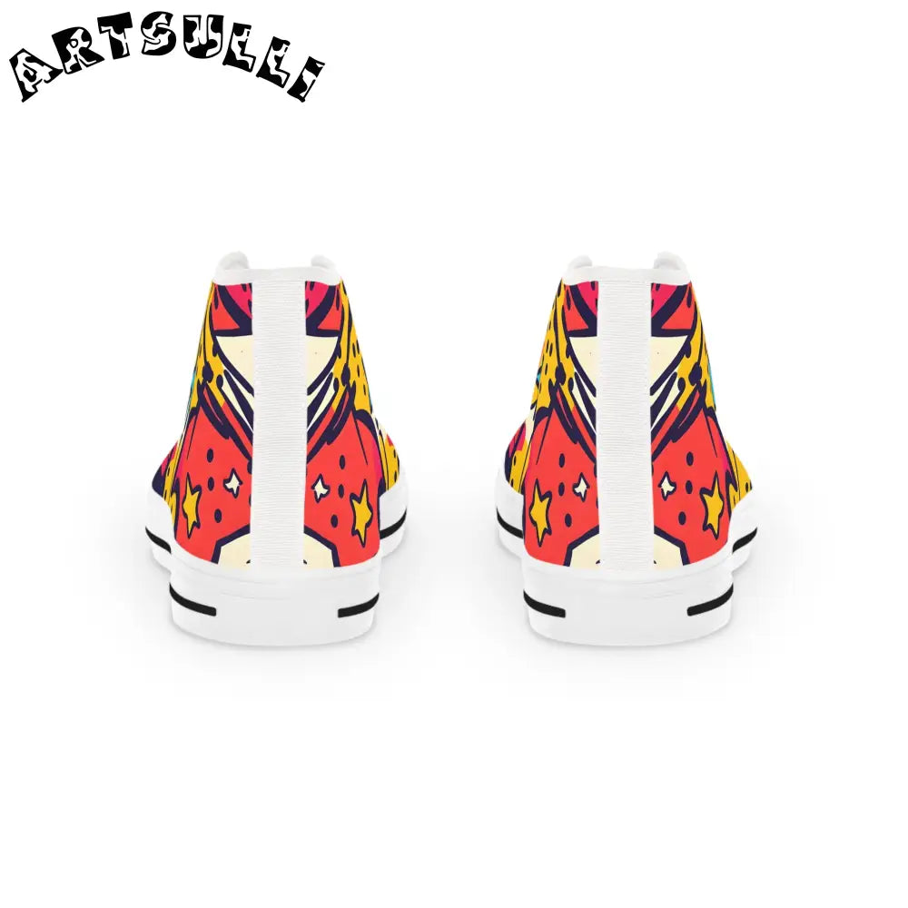 Star Mouse High Tops in Breathable Polyester Canvas, Artsulli - Art is Long, Life is Short, Shoes, , , , , , , 