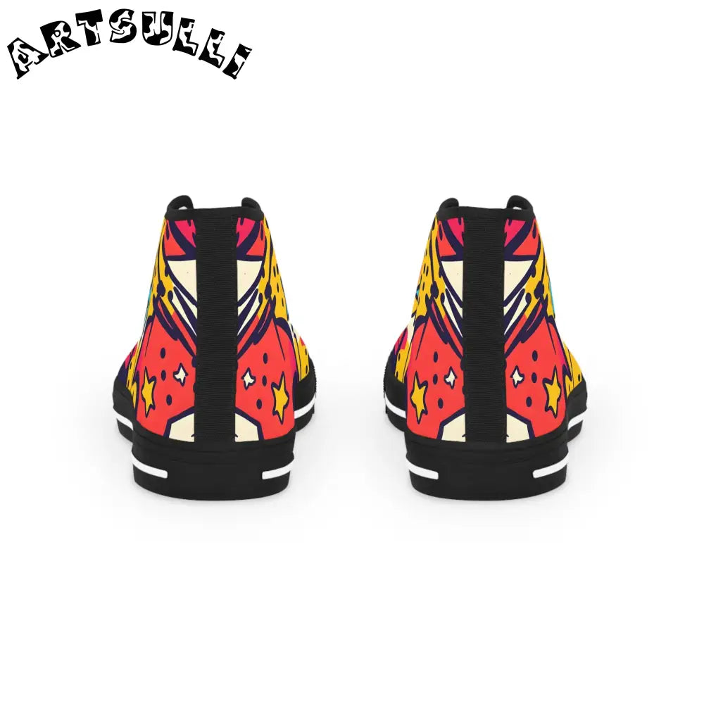 Star Mouse High Tops in Breathable Polyester Canvas, Artsulli - Art is Long, Life is Short, Shoes, , , , , , , 