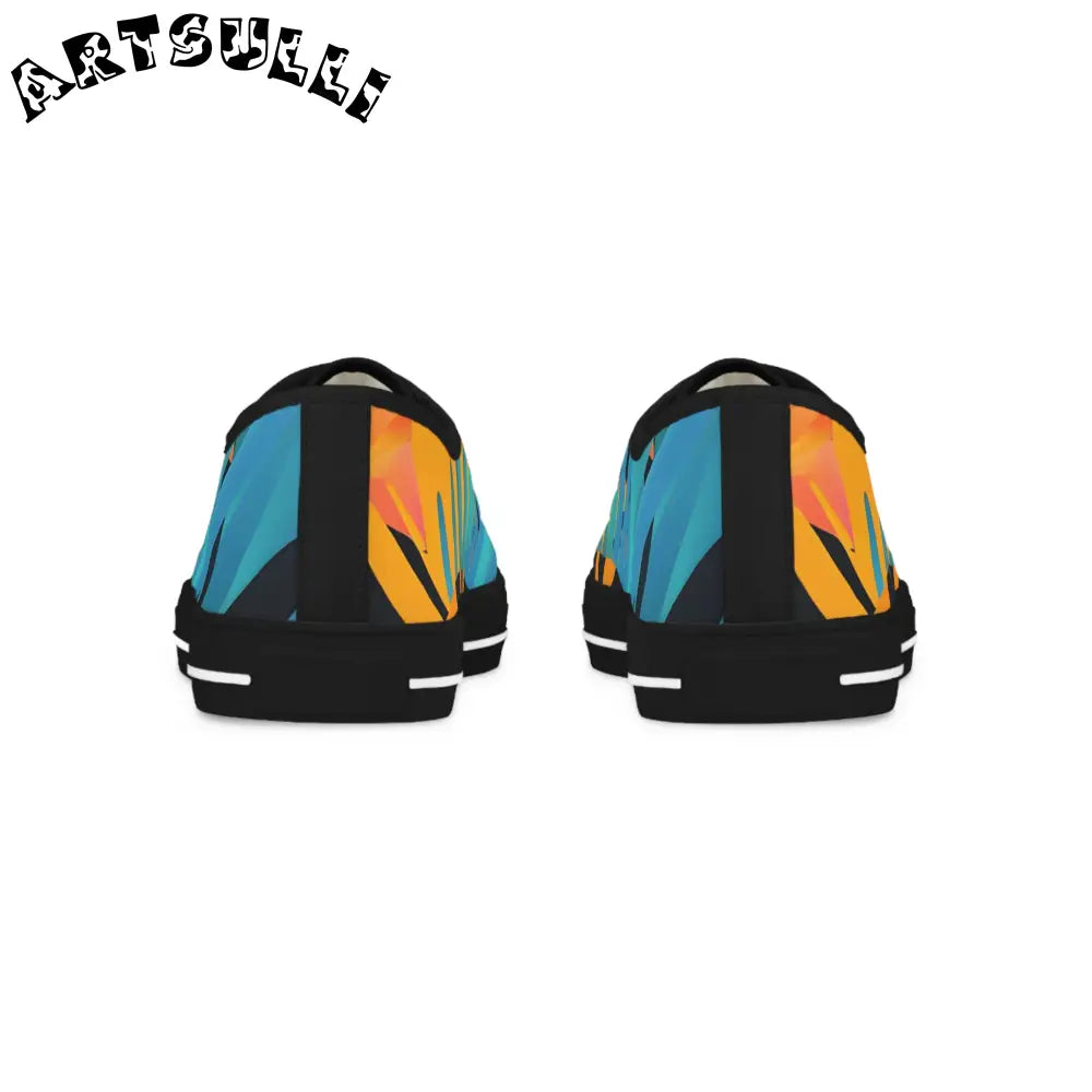 Stripes ii Orange Personalized Sneakers, Artsulli - Art is Long, Life is Short, Shoes, , , , , , , 