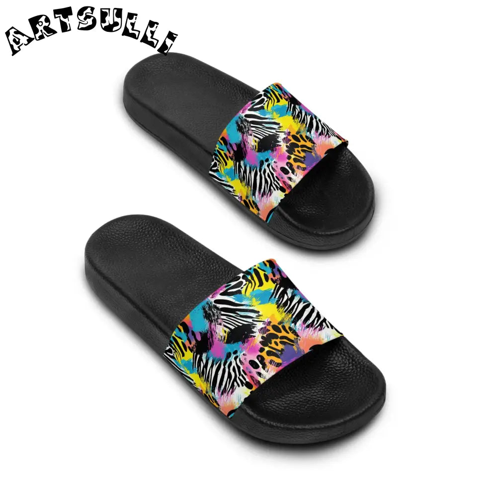 JAKKOUTTHEBXX Stripes x Leopard Strap Slide Sandal 2025