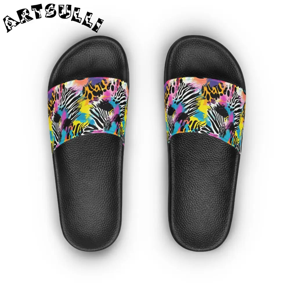 JAKKOUTTHEBXX Stripes x Leopard Strap Slide Sandal 2025