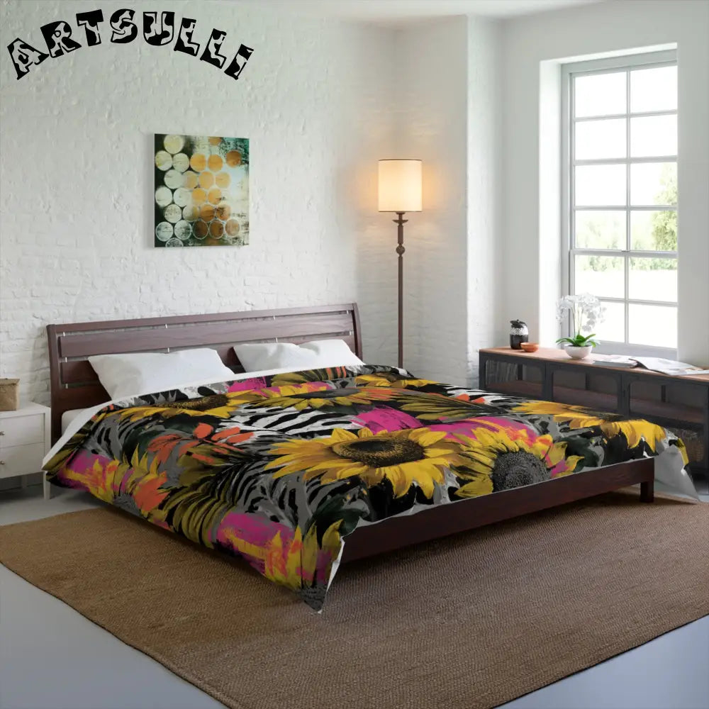 Stripes x Sunflowers Warm Blanket, Artsulli - Art is Long, Life is Short, Home Decor, , , , , , , 