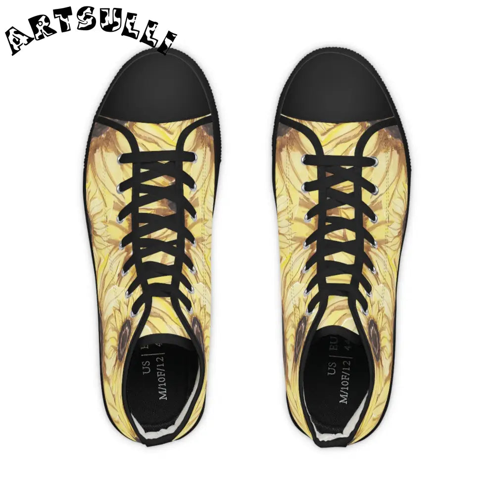 Sunflower Breathable Polyester Canvas Sneakers, Artsulli - Art is Long, Life is Short, Shoes, , , , , , , 