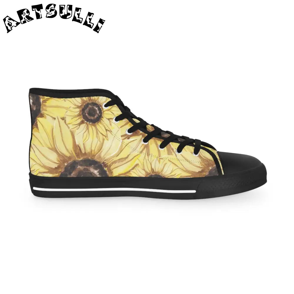 Sunflower Breathable Polyester Canvas Sneakers, Artsulli - Art is Long, Life is Short, Shoes, , , , , , , 