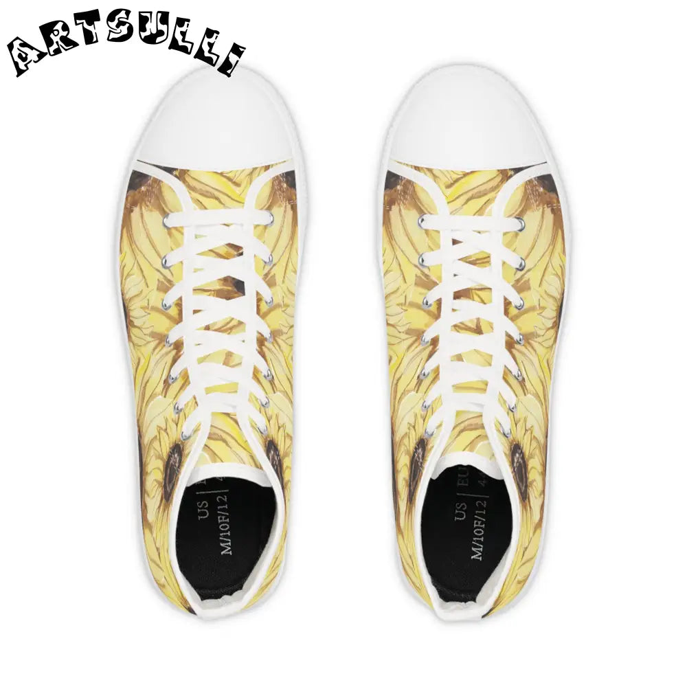 Sunflower Breathable Polyester Canvas Sneakers, Artsulli - Art is Long, Life is Short, Shoes, , , , , , , 
