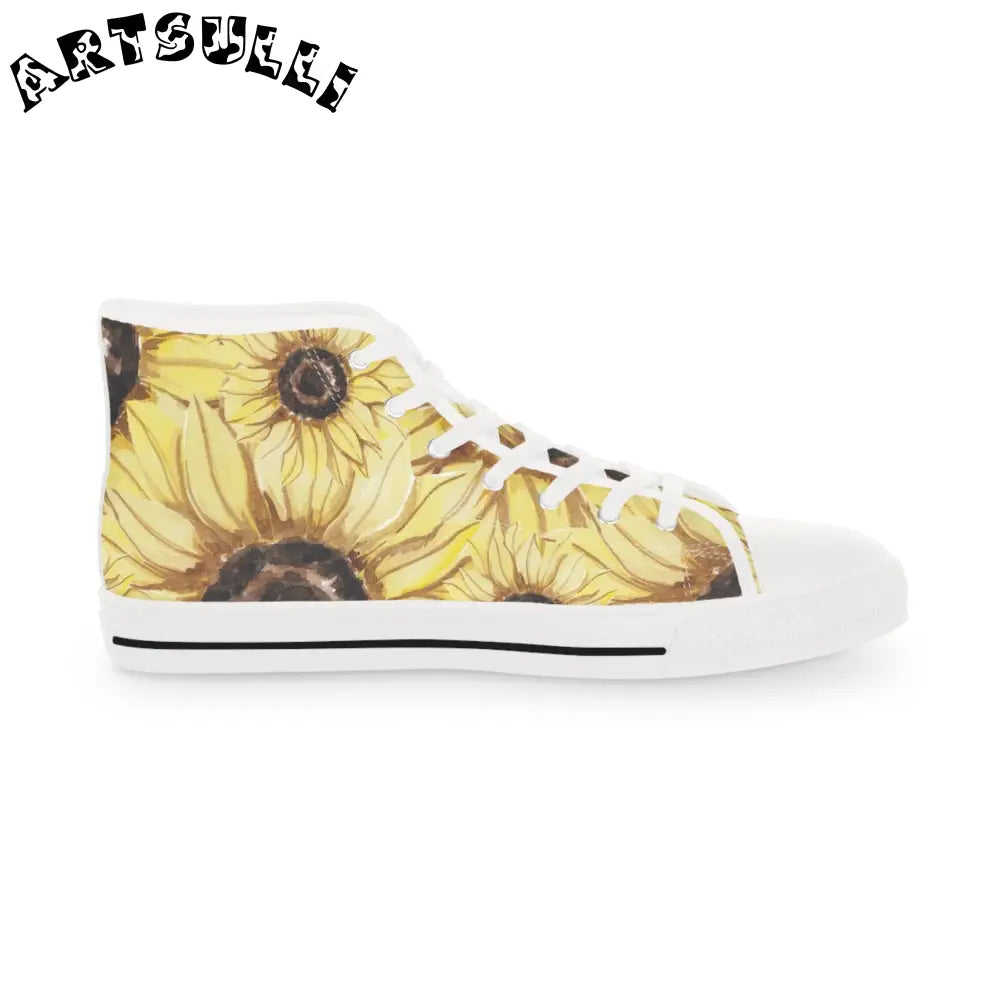 Sunflower Breathable Polyester Canvas Sneakers, Artsulli - Art is Long, Life is Short, Shoes, , , , , , , 