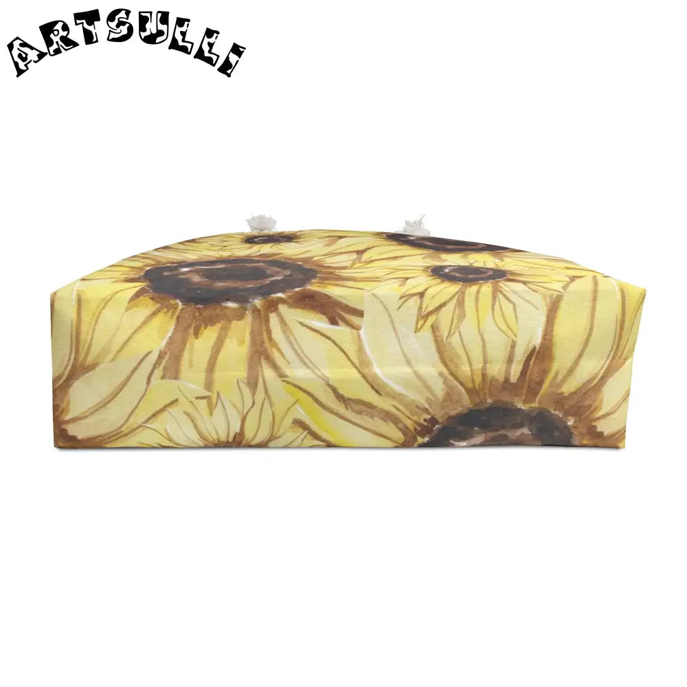 Sunflower Oversized Weekender Tote, Artsulli - Art is Long, Life is Short, Bags, , , , , , , 