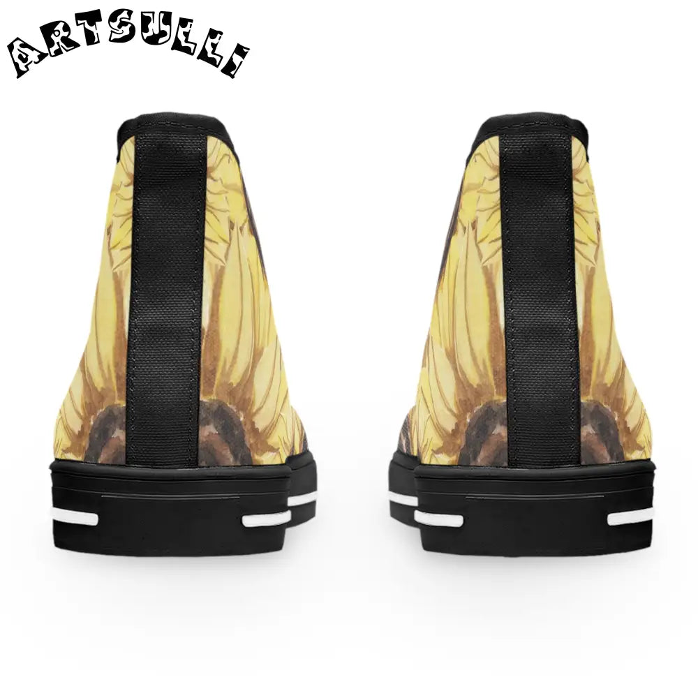 Sunflower Women’s High Tops with Deodorant Memory Foam, Artsulli - Art is Long, Life is Short, Shoes, , , , , , , 