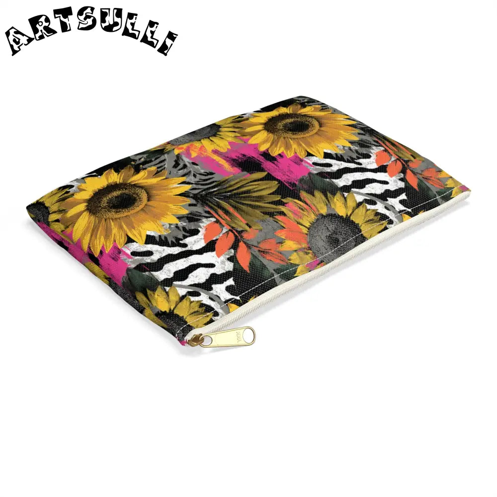 Sunflower Zebra Cosmetic Travel Bags and Excellent Pencil Cases, Artsulli - Art is Long, Life is Short, Bags, , , , , , , 