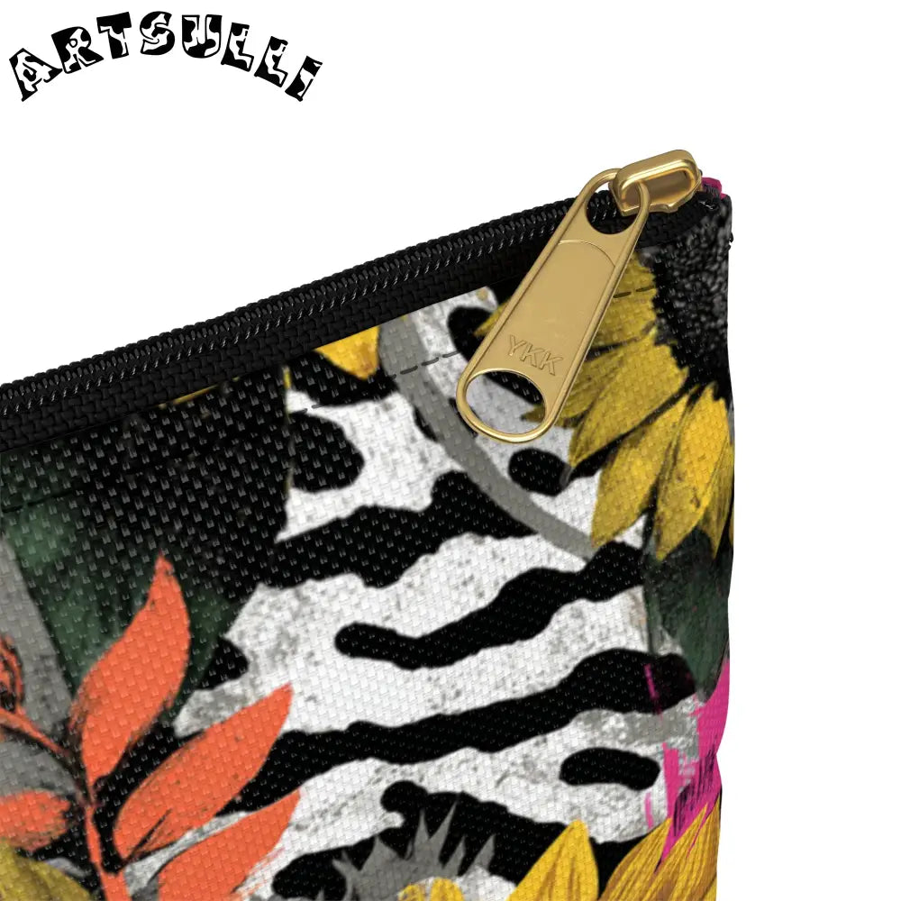 Sunflower Zebra Cosmetic Travel Bags and Excellent Pencil Cases, Artsulli - Art is Long, Life is Short, Bags, , , , , , , 