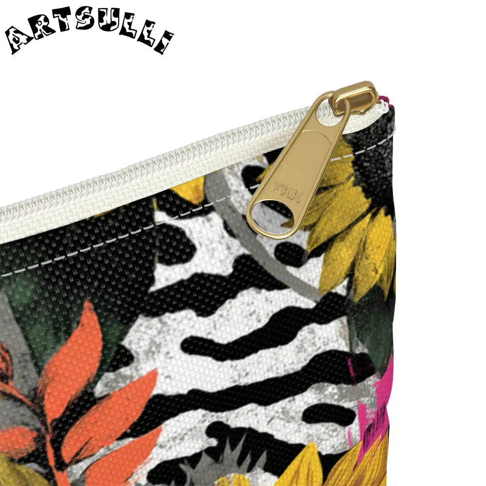 Sunflower Zebra Cosmetic Travel Bags and Excellent Pencil Cases, Artsulli - Art is Long, Life is Short, Bags, , , , , , , 