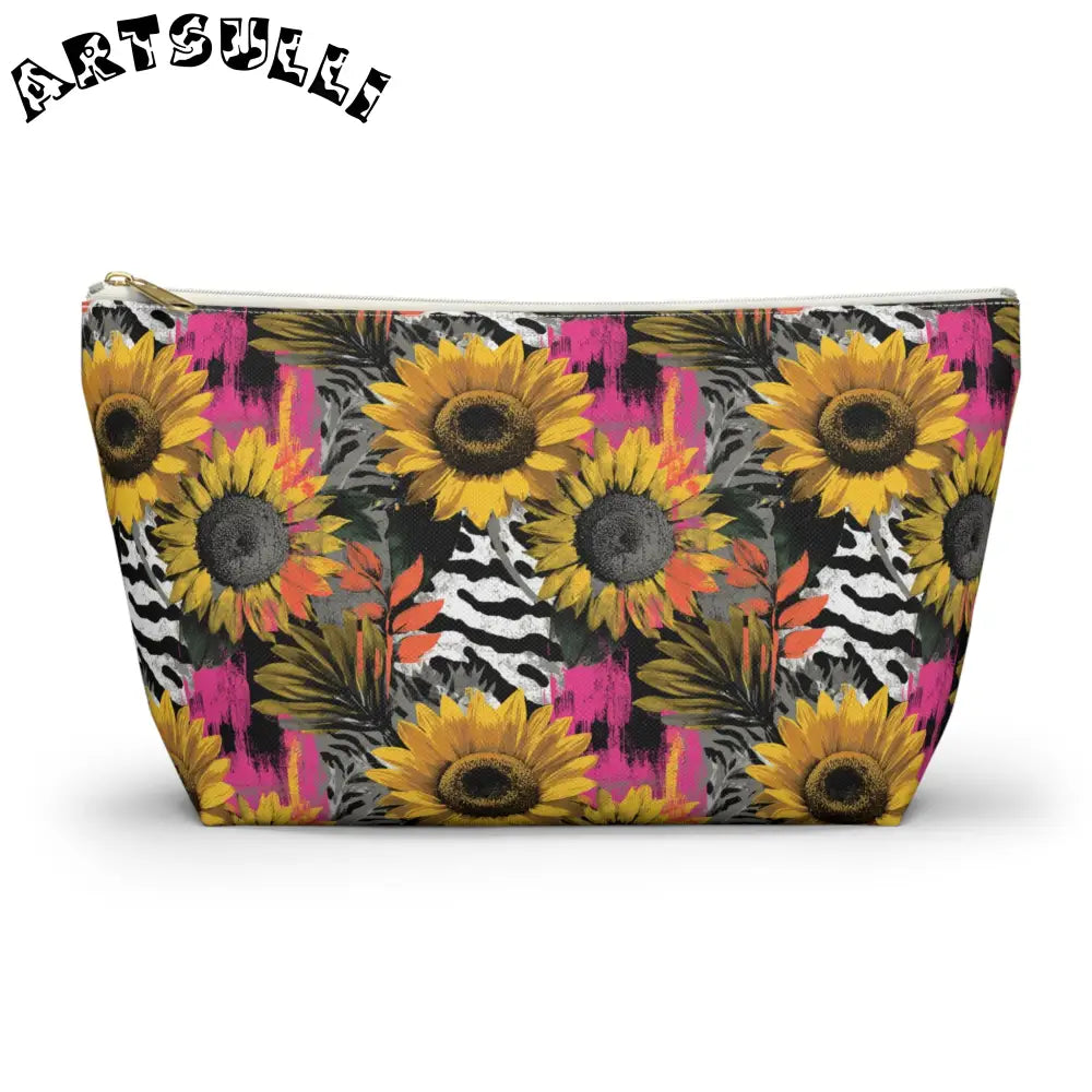 T-Bottom Pouch with Non-Woven Laminate Inside, Artsulli - Art is Long, Life is Short, Bags, Size, Large, Color, White zipper, , , 22646762451725764938