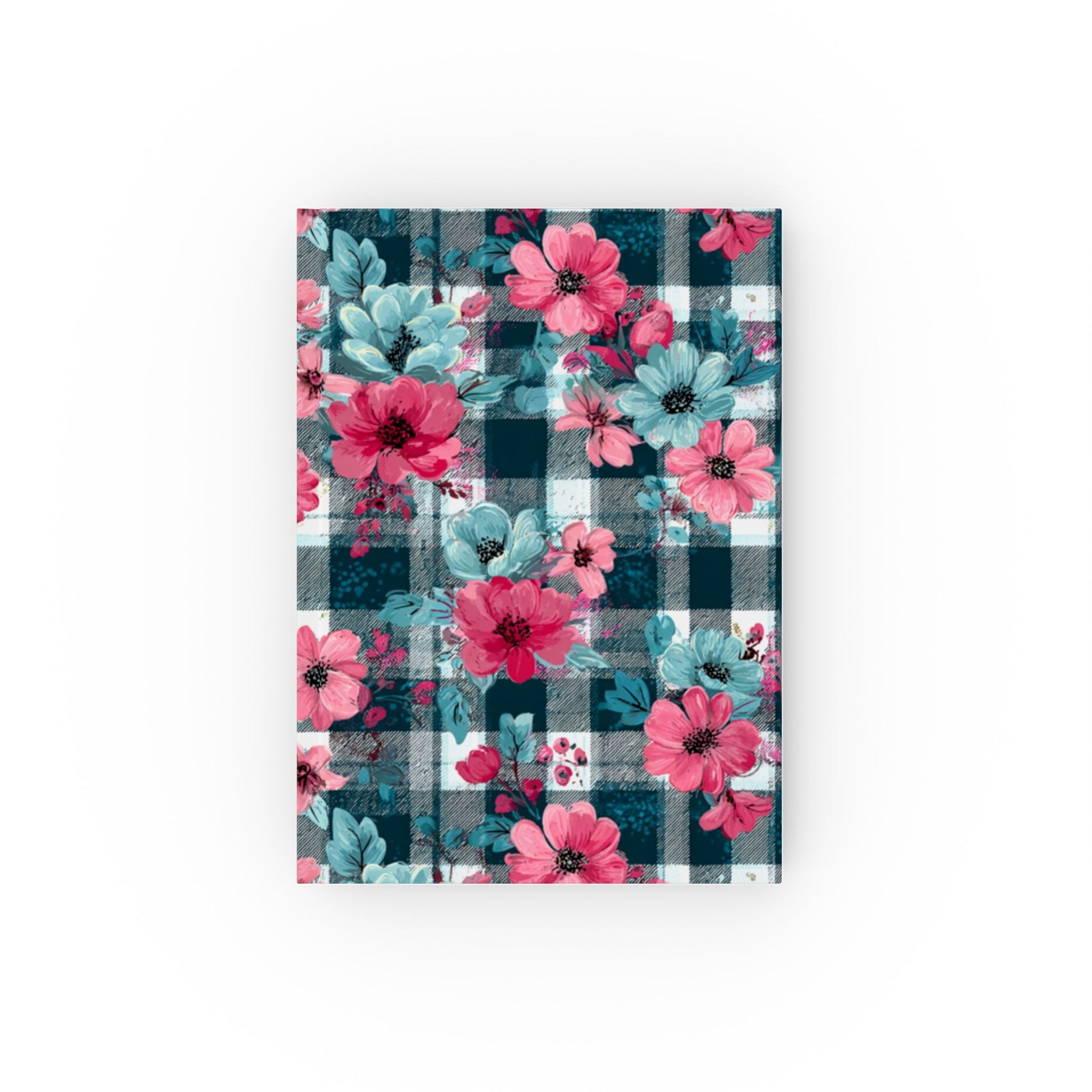 Teal Buffalo Plaid Floral Journal, Artsulli - Art is Long, Life is Short, Paper products, Paper, Blank, Size, 5.2" x 7.4", , , 67012060065631395101