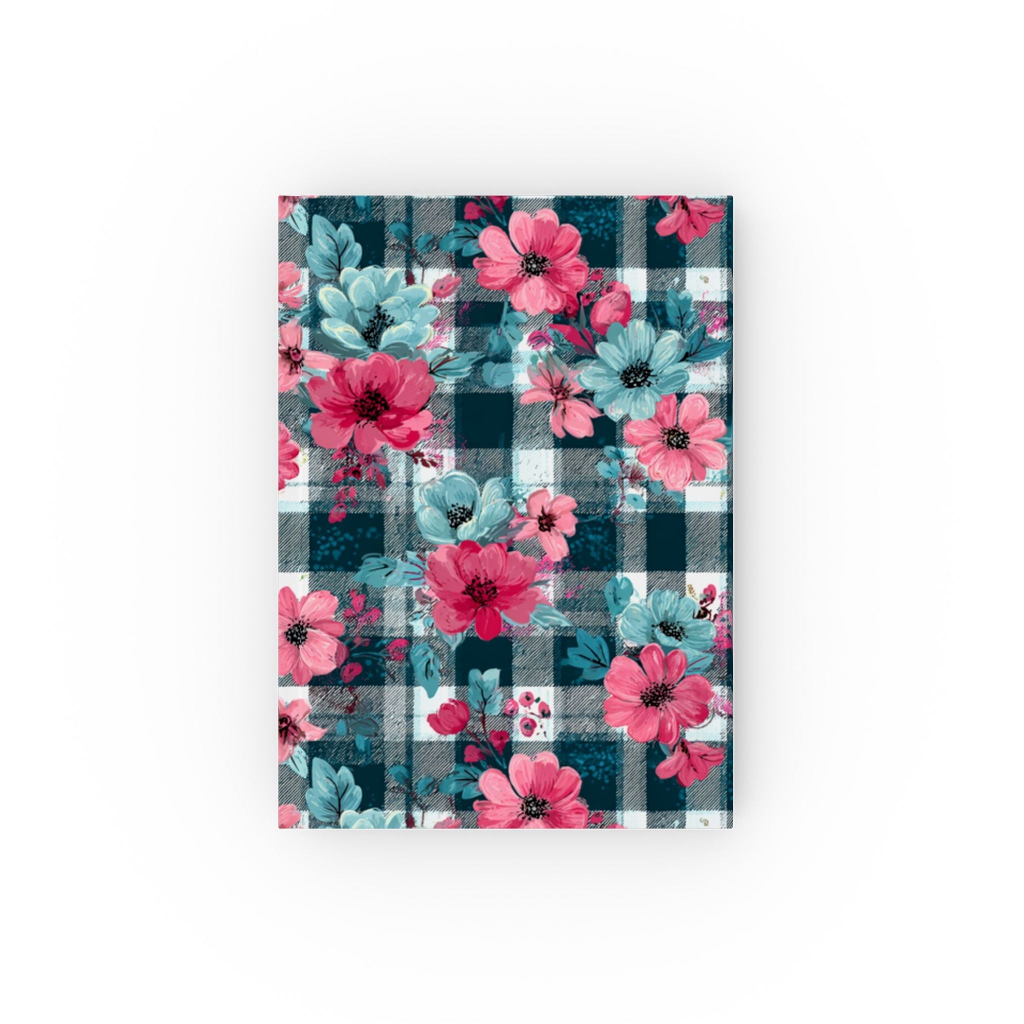 Teal Buffalo Plaid Floral Journal, Artsulli - Art is Long, Life is Short, Paper products, Paper, Blank, Size, 5.2" x 7.4", , , 67012060065631395101