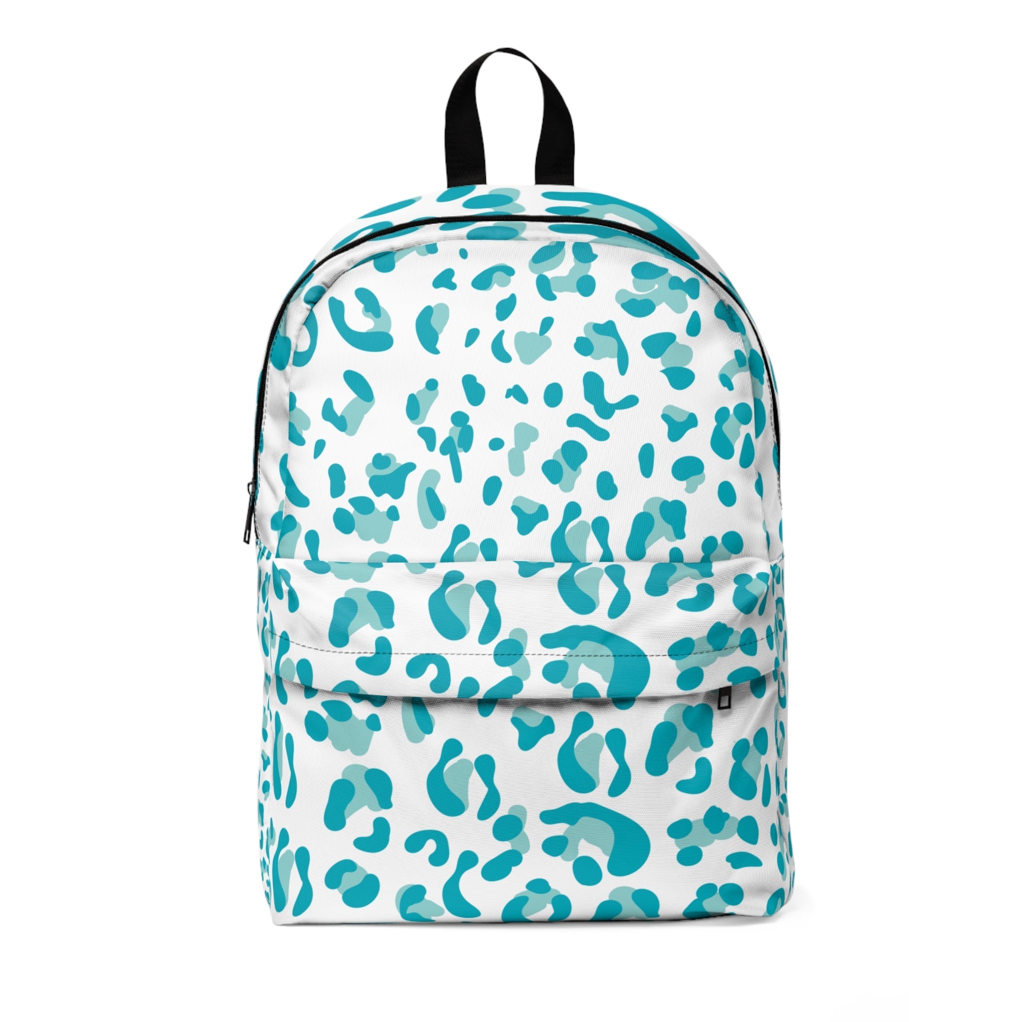 Printify Teal Leopard Print Backpack 2025