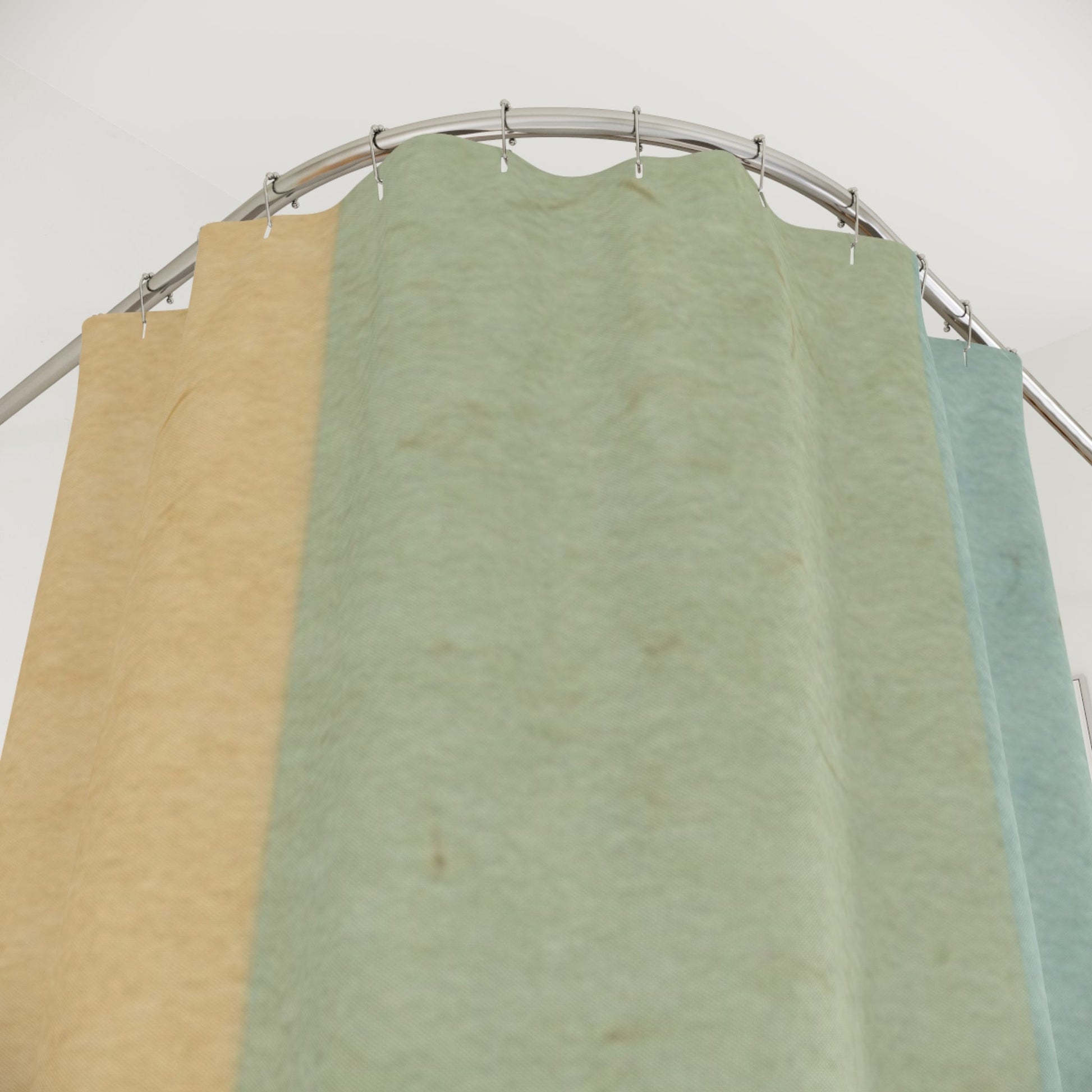 Three-Tone Distressed Stripe Shower Curtain, Artsulli - Art is Long, Life is Short, Home Decor, , , , , , , 