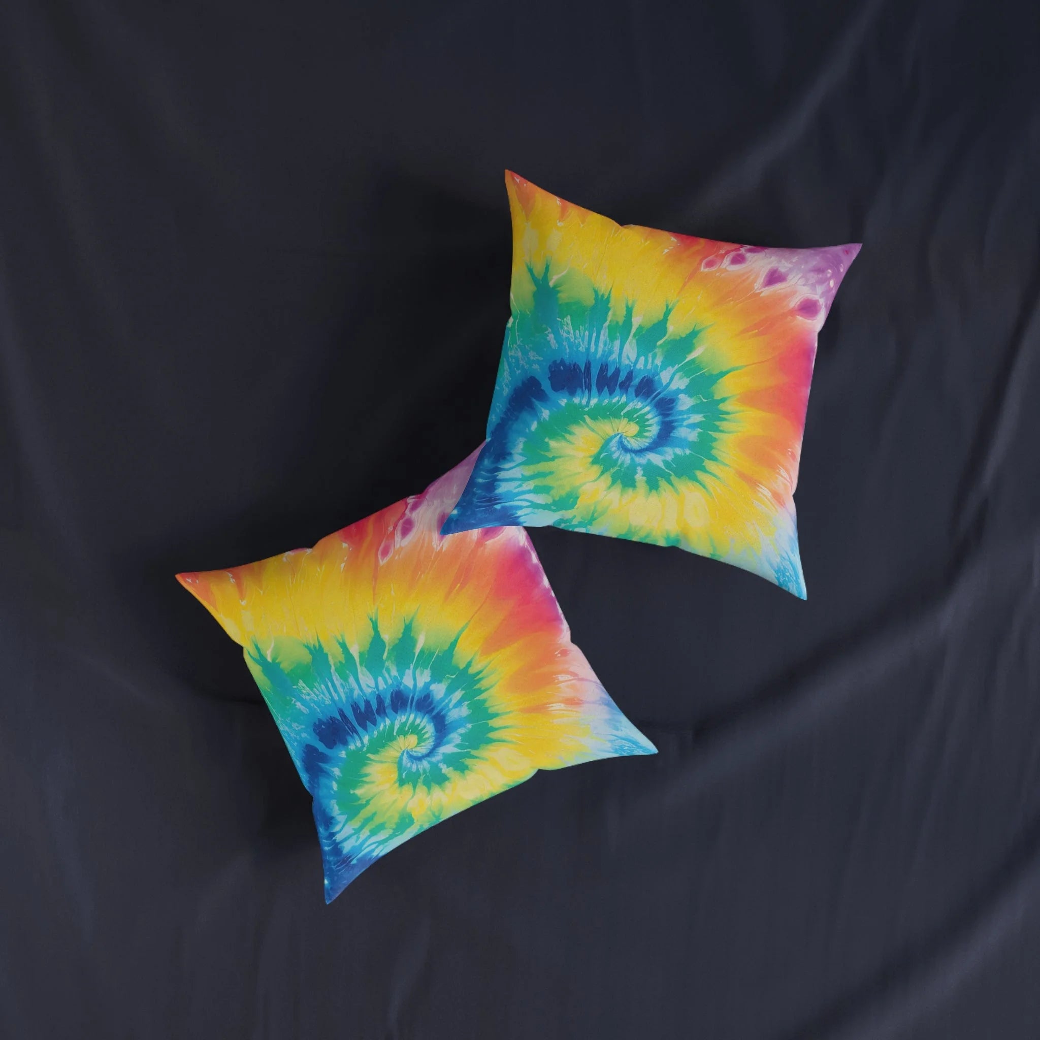 Tie-Dye Faux Suede Square Pillow, Artsulli - Art is Long, Life is Short, Home Decor, , , , , , , 