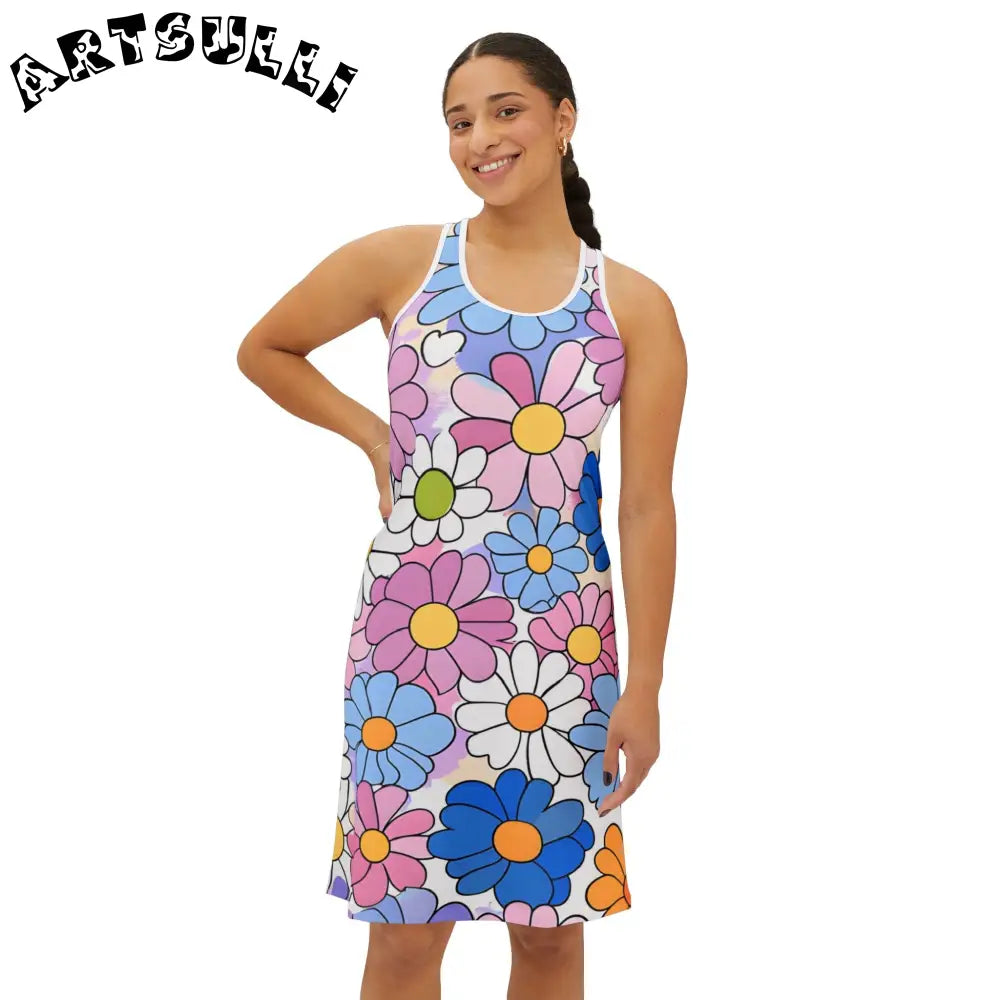 Total Comfort Floral Print Jersey-Knit Dress, Artsulli - Art is Long, Life is Short, Tank Top, , , , , , , 