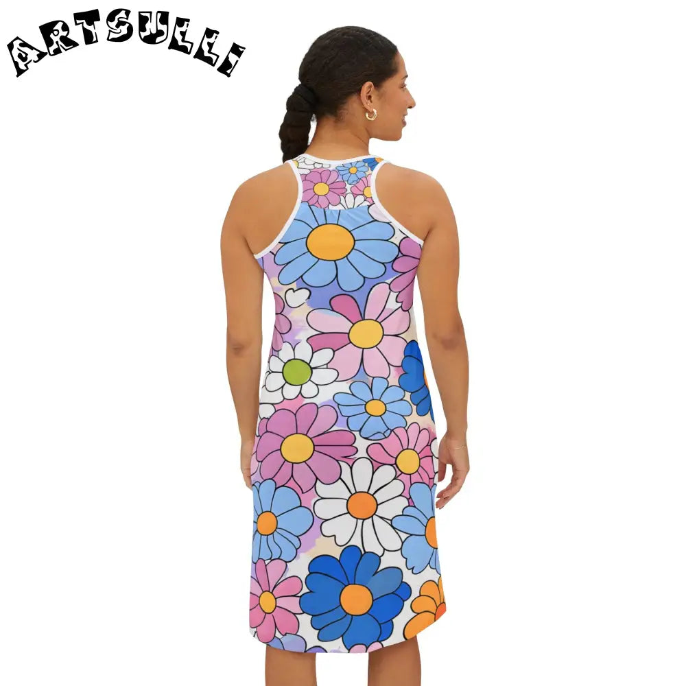 Total Comfort Floral Print Jersey-Knit Dress, Artsulli - Art is Long, Life is Short, Tank Top, , , , , , , 