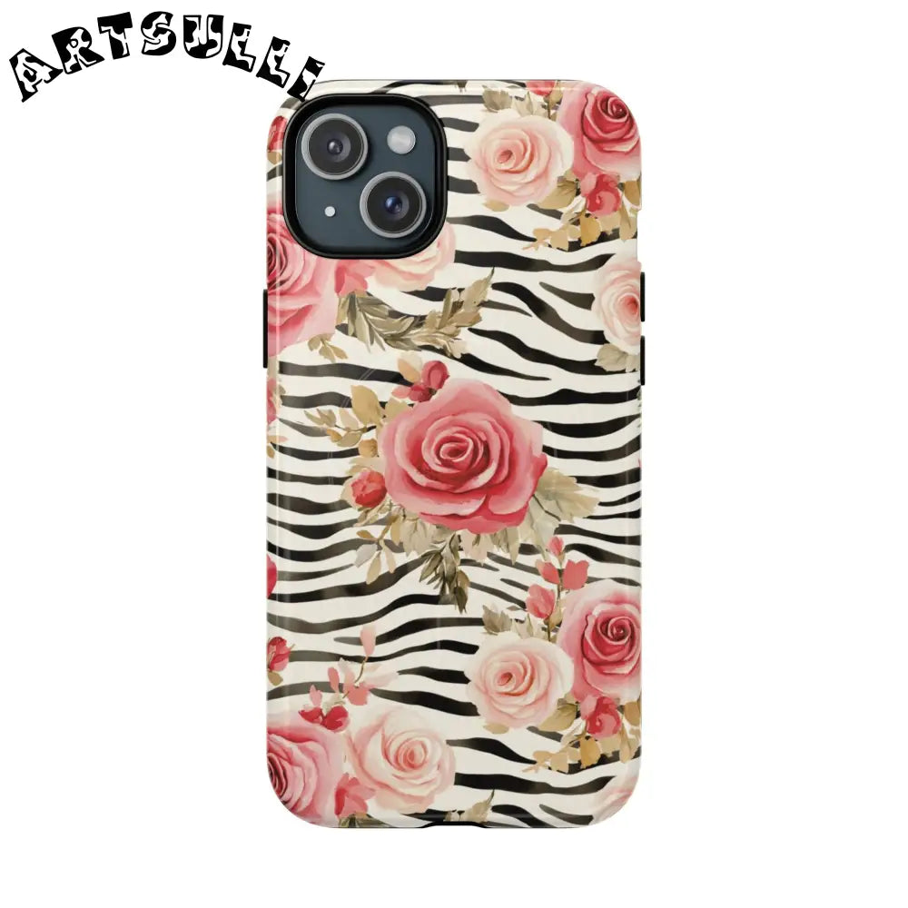 JAKKOUTTHEBXX Pink Floral Zebra MagSafe Phone Case 2025